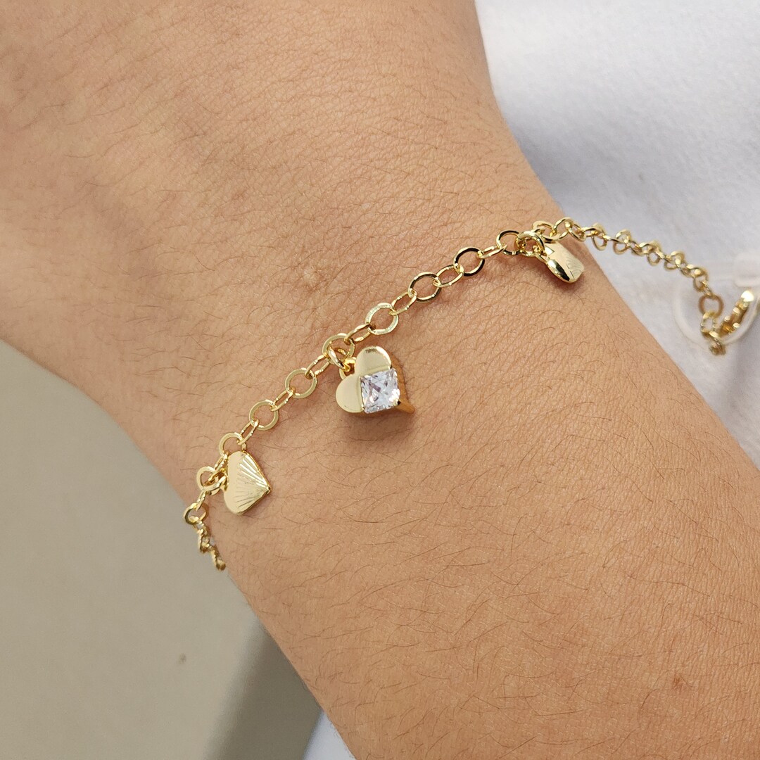 Pulseira Coração Zircônia