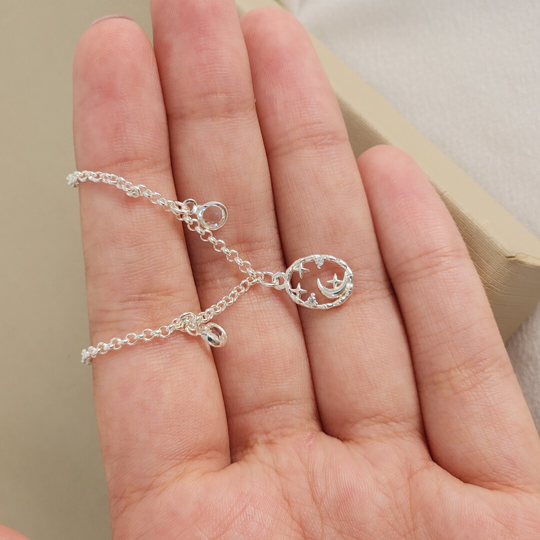 Colar Choker Lua e Estrela Zircônia