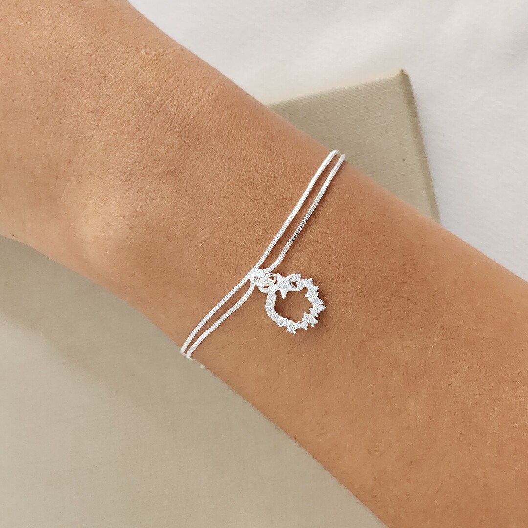 Pulseira Zircônia Estrelas