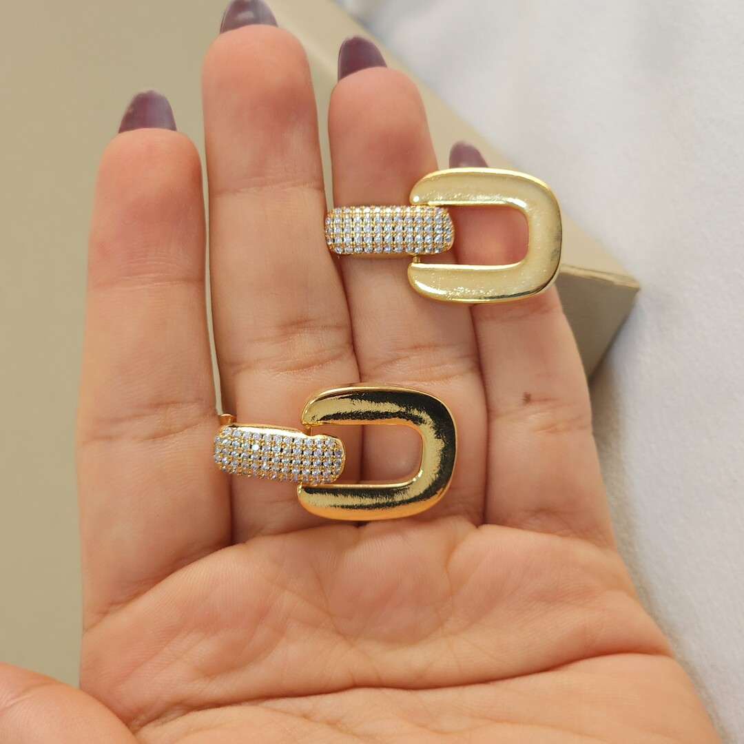 Brinco Vazado Zircônia