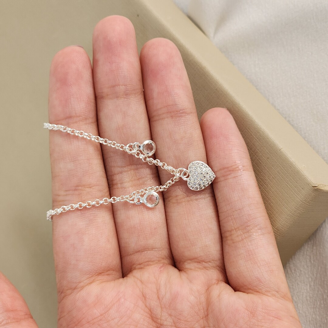 Colar Choker Coração Zircônia