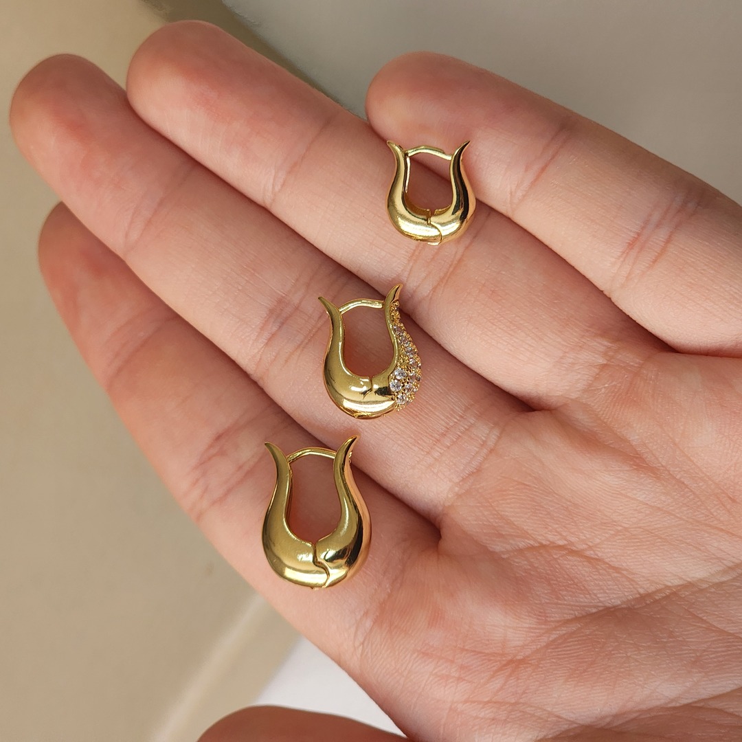 Mix Argolas Lisas e Zirconia