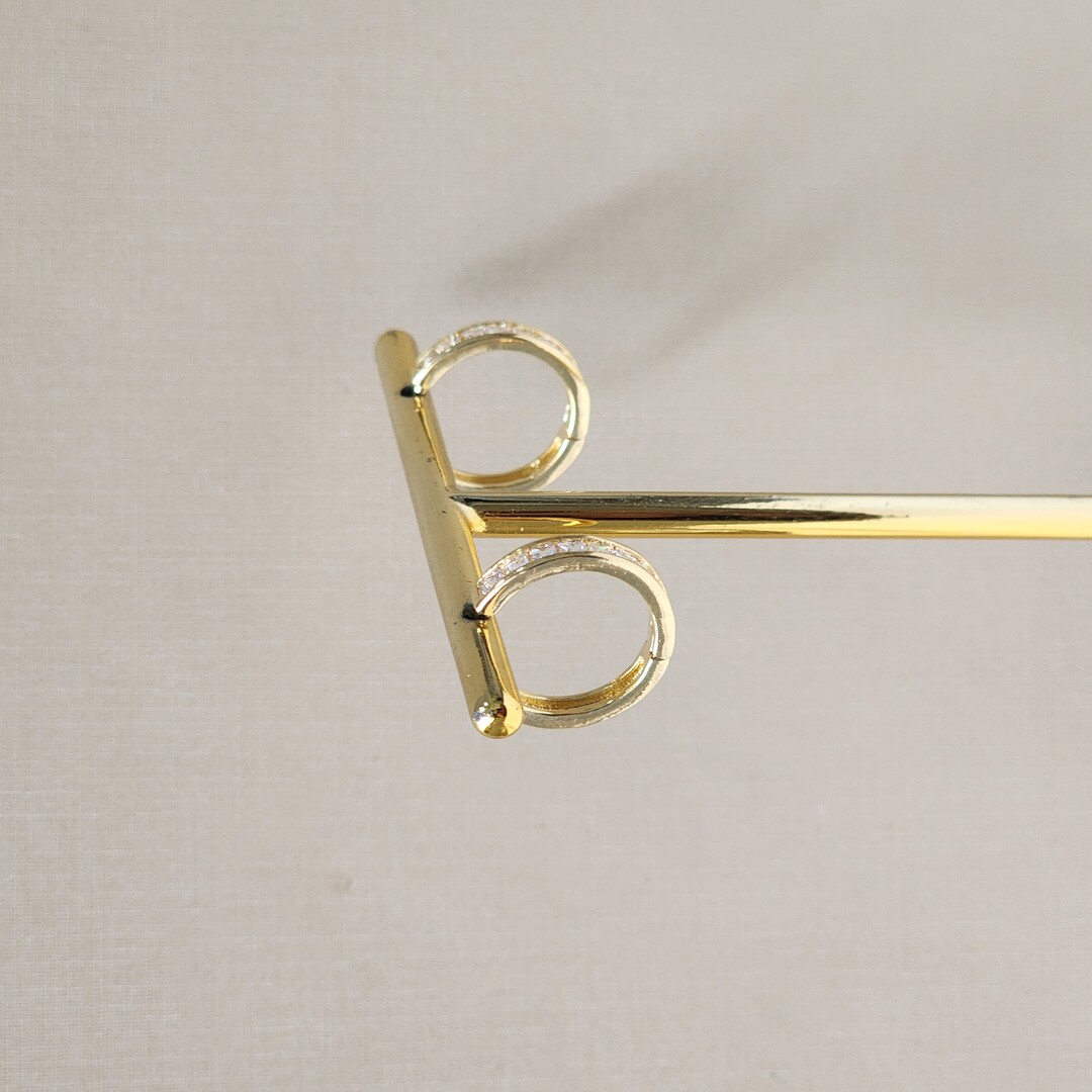 Argola Delicada  Zirconia