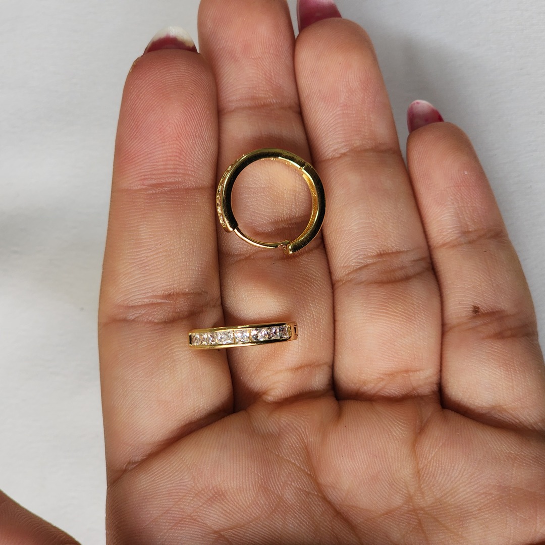 Argola Delicada  Zirconia