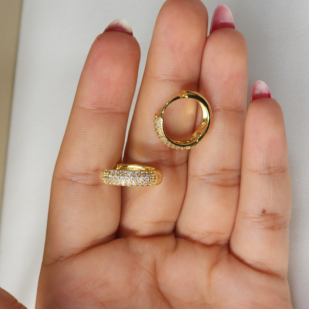 Argola Delicada Zirconia