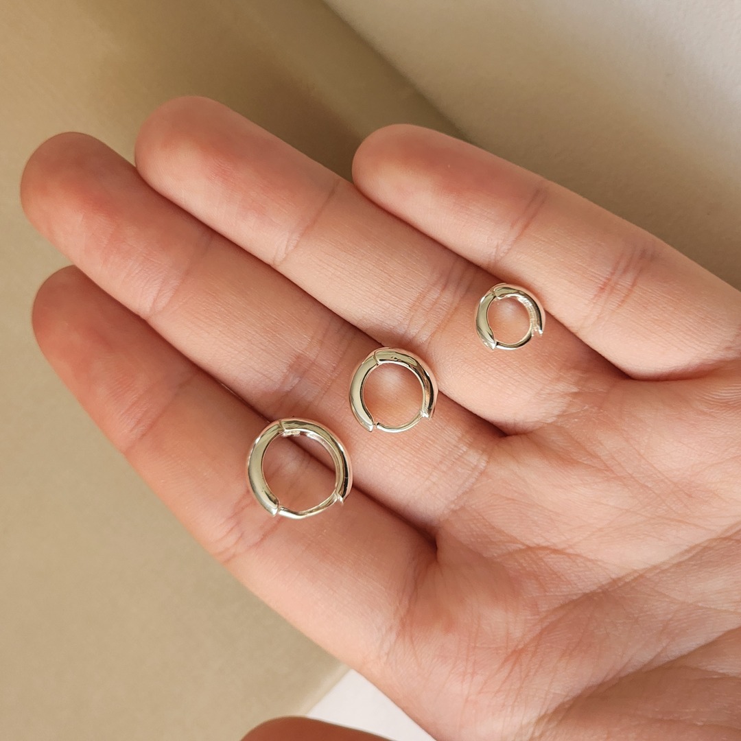 Trio de Argolas Lisas