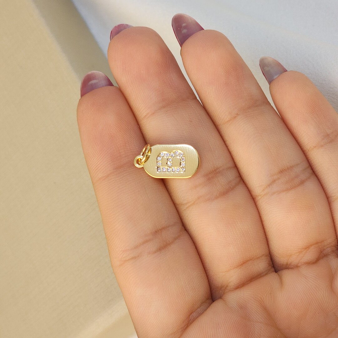 Pingente Plaquinha Letra B