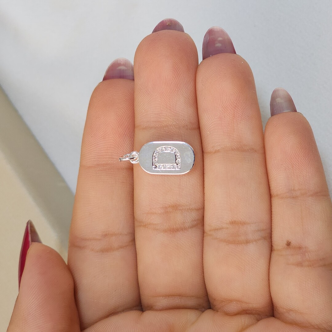 Pingente Plaquinha Letra D