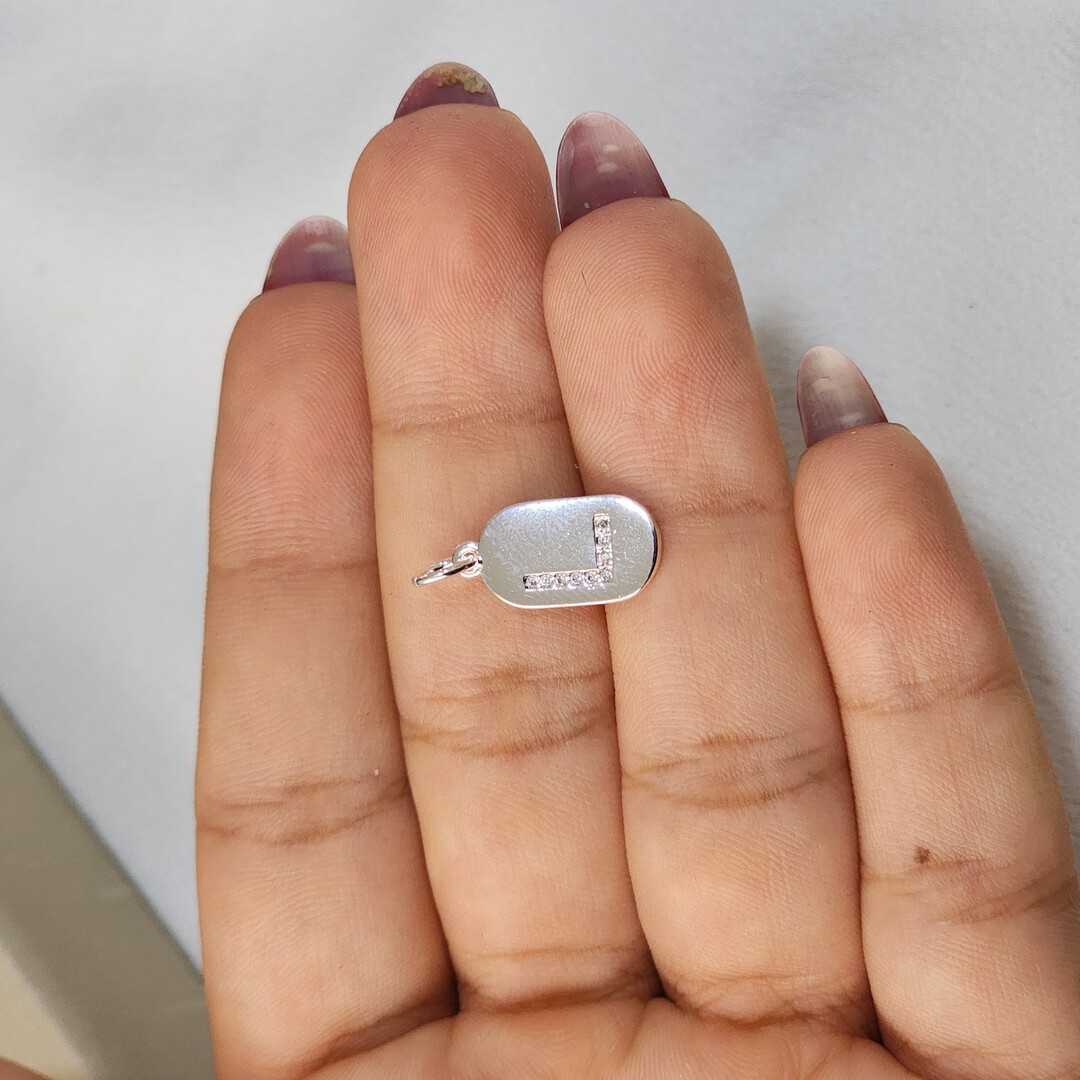 Pingente Plaquinha Letra L