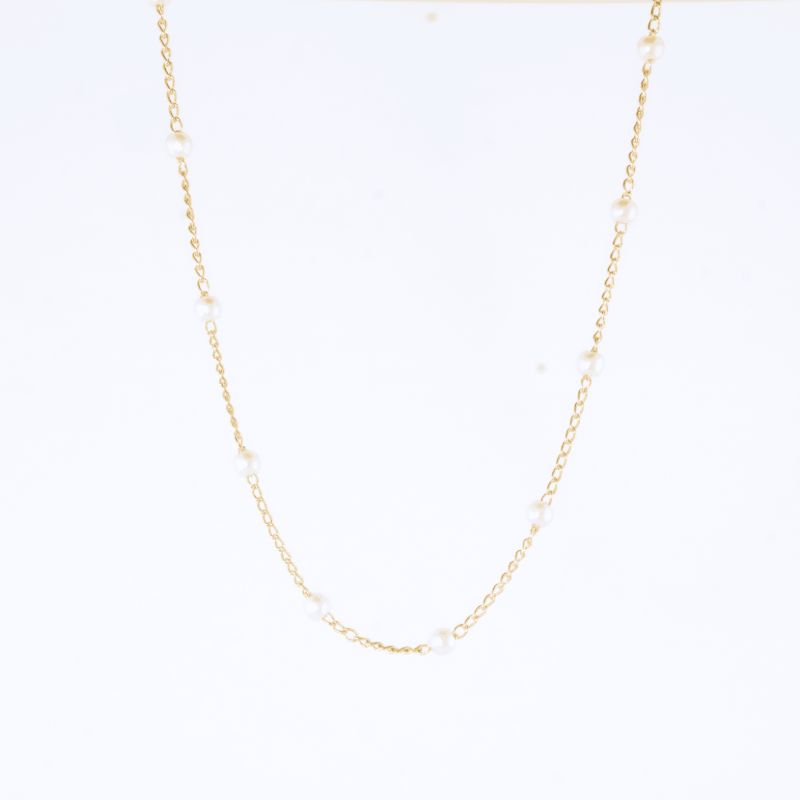 COLAR PÉROLAS INTERCALADAS 40CM