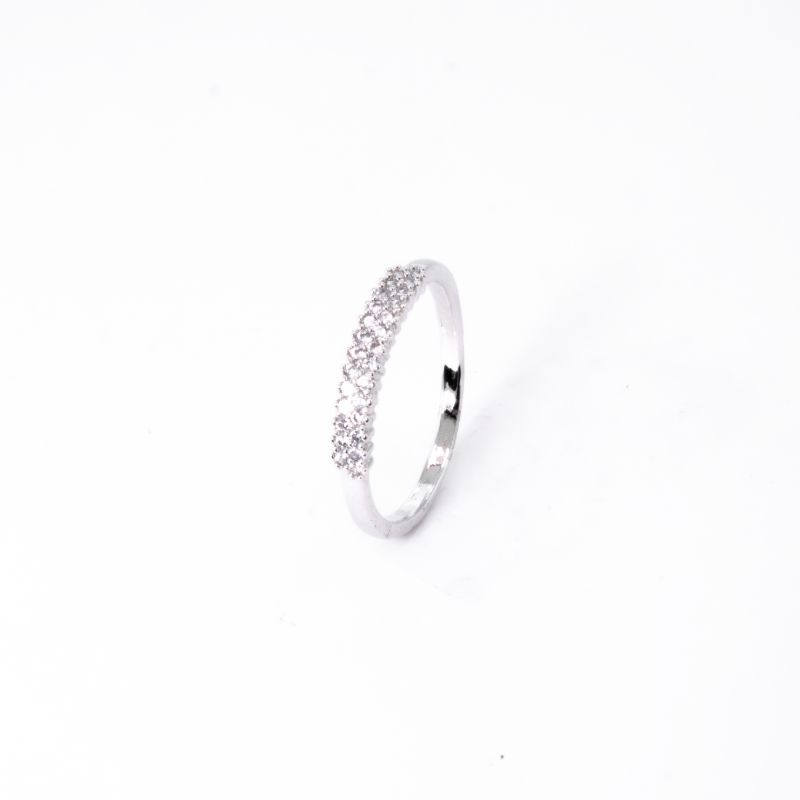 ANEL APARADOR CRAVEJADO 2 FILEIRAS OURO BRANCO