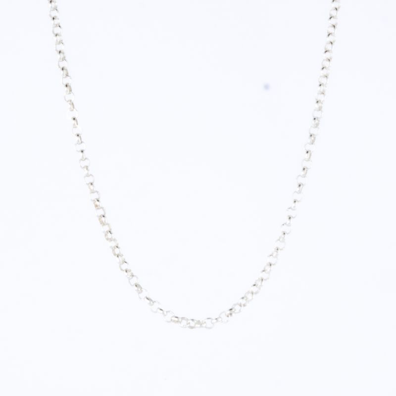 CORRENTE PORTUGUESA 45CM PRATA 925