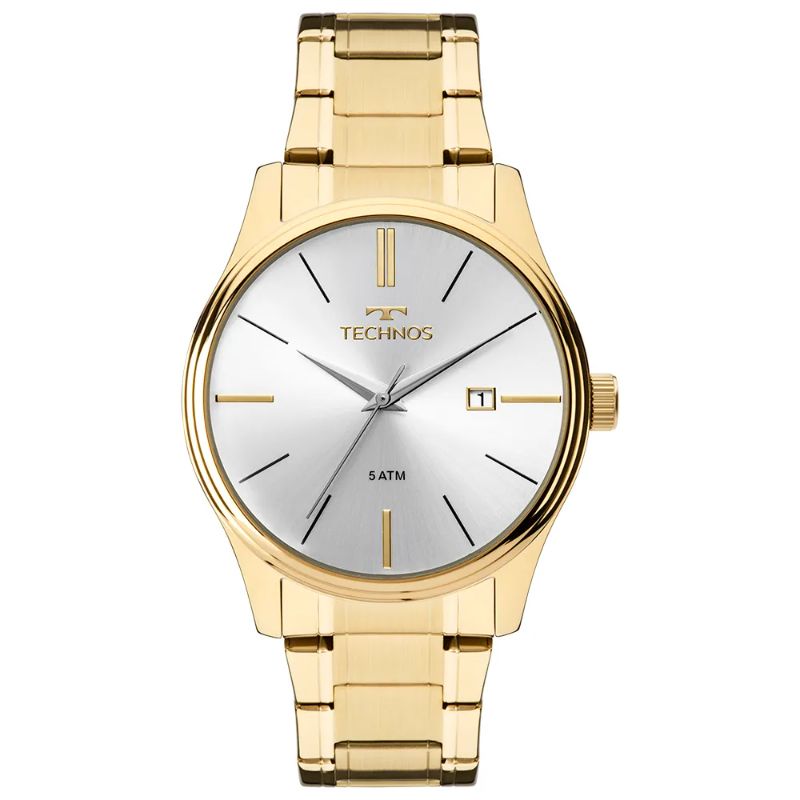 Relógio Technos Masculino Steel Dourado AÇO INOX