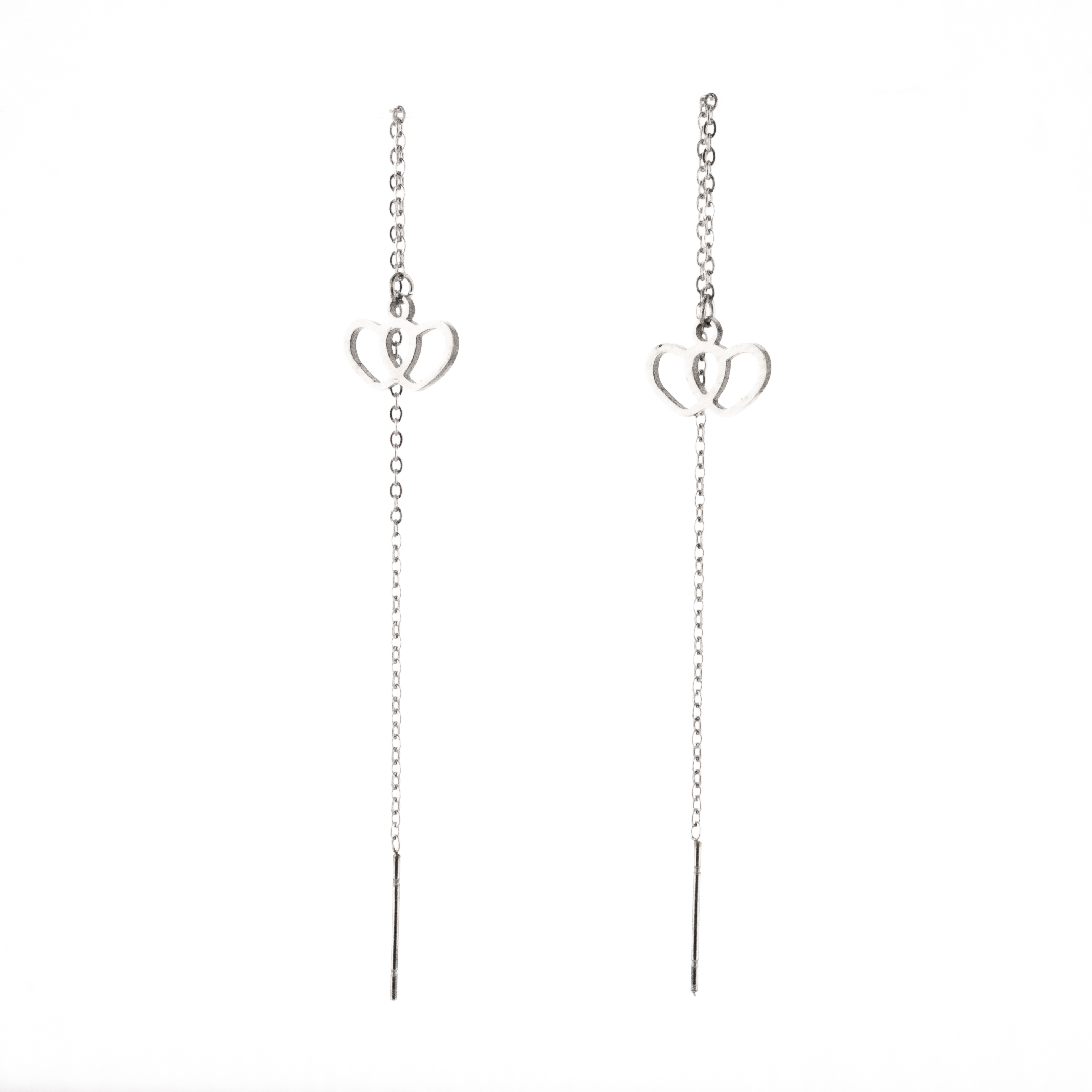 BRINCO ANZOL CORAÇÃO VAZADO SEMIJOIA