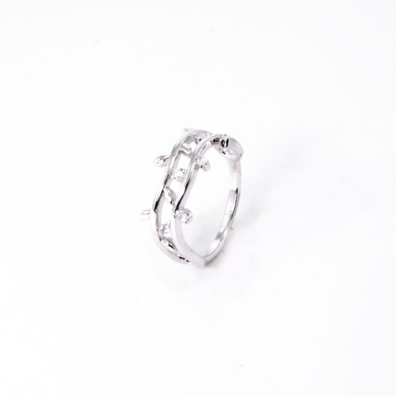 ANEL DUPLO GALHO CRAVEJADO INTERCALADOS