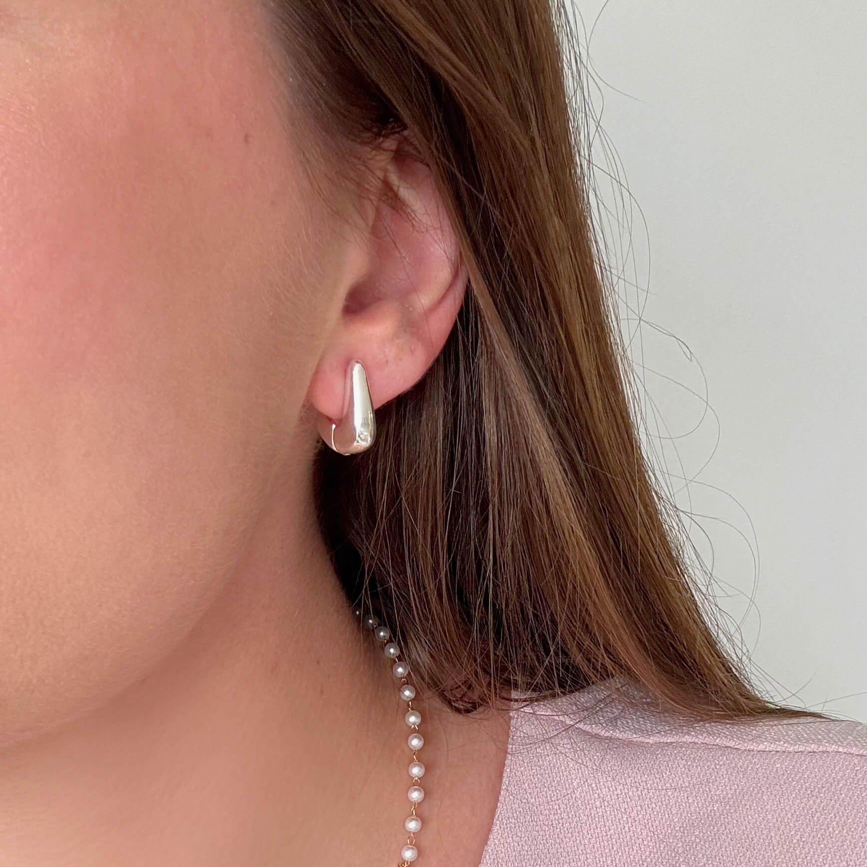 Brinco Argola Glamorous Prata