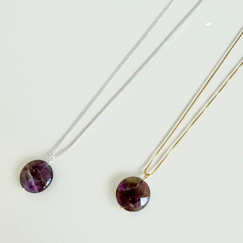 Colar Esfera Ametista Ouro