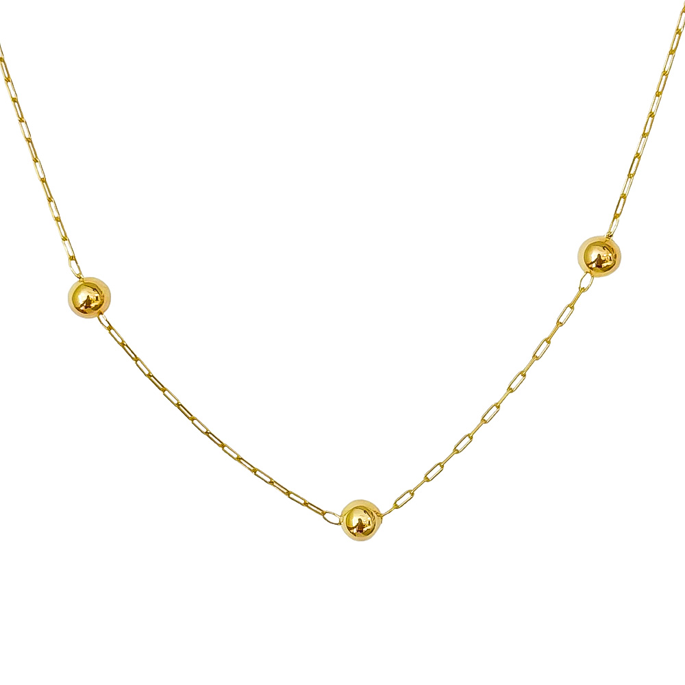 Colar Esferas Ouro