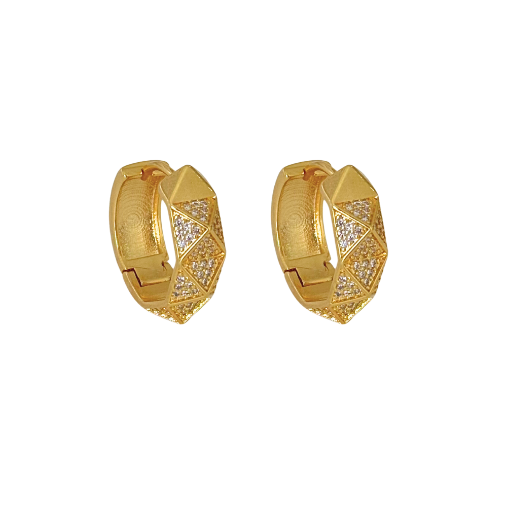 Brinco Giro de Brilho Ouro