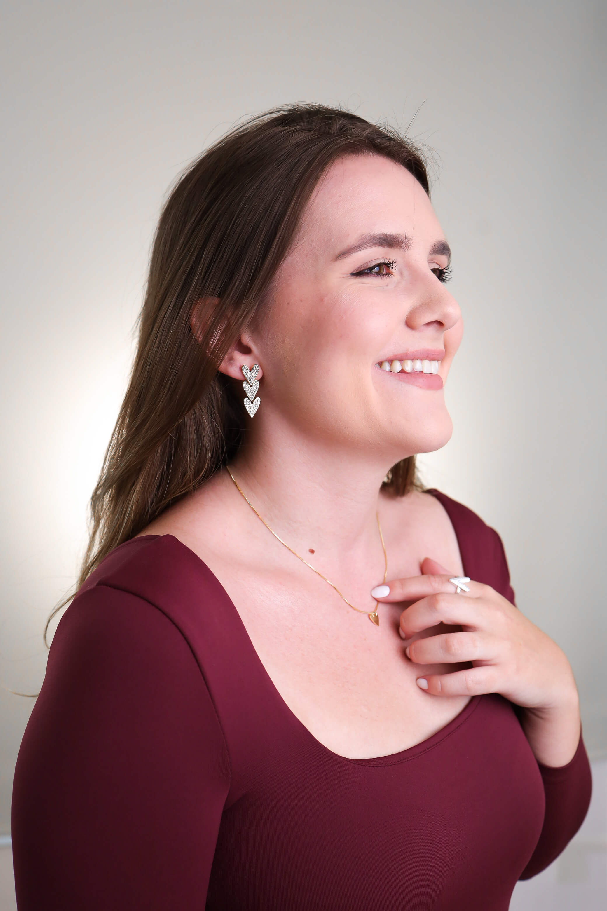 Colar Coração Slim Ouro