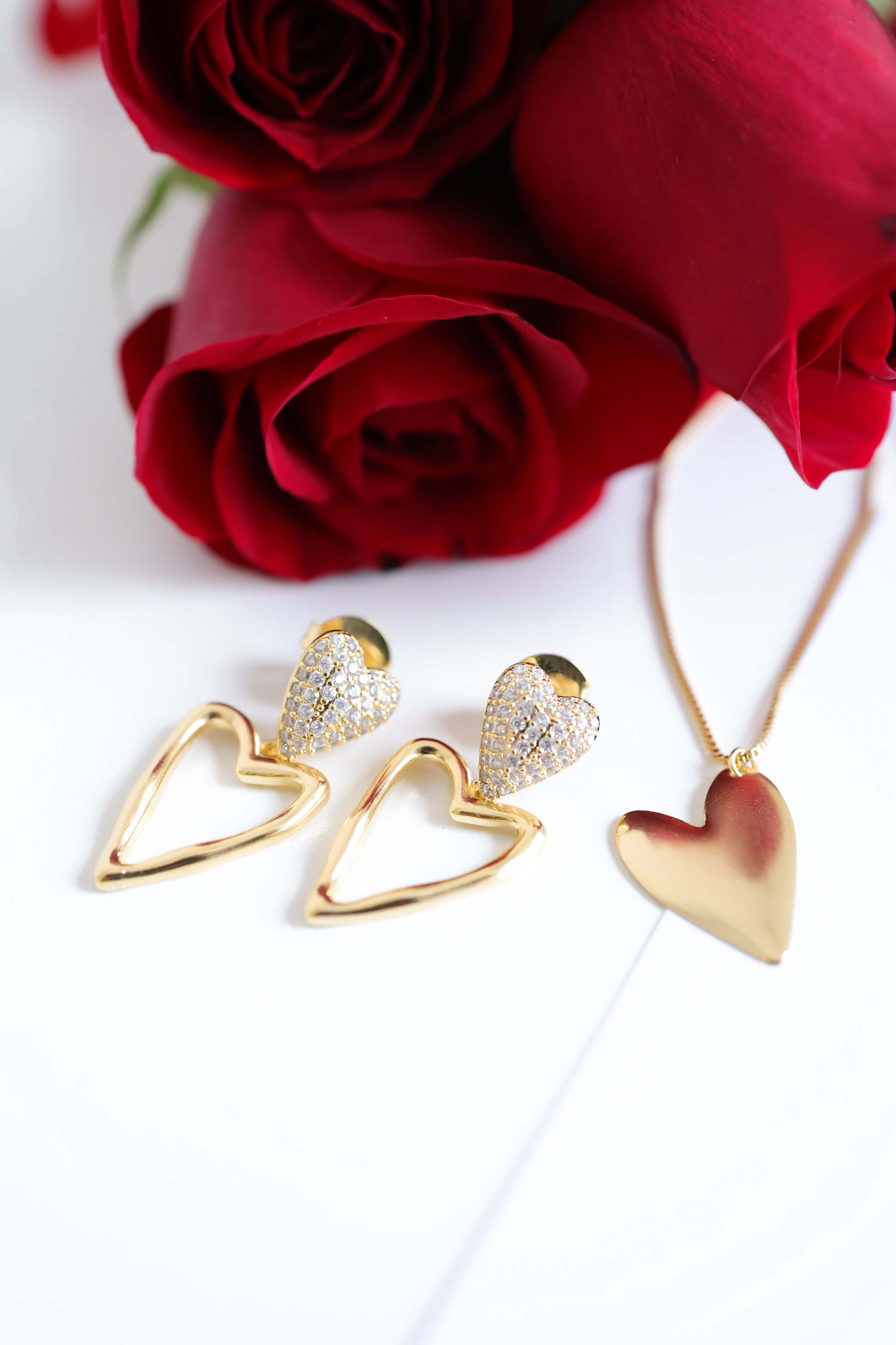 Colar Coração Assimétrico Ouro