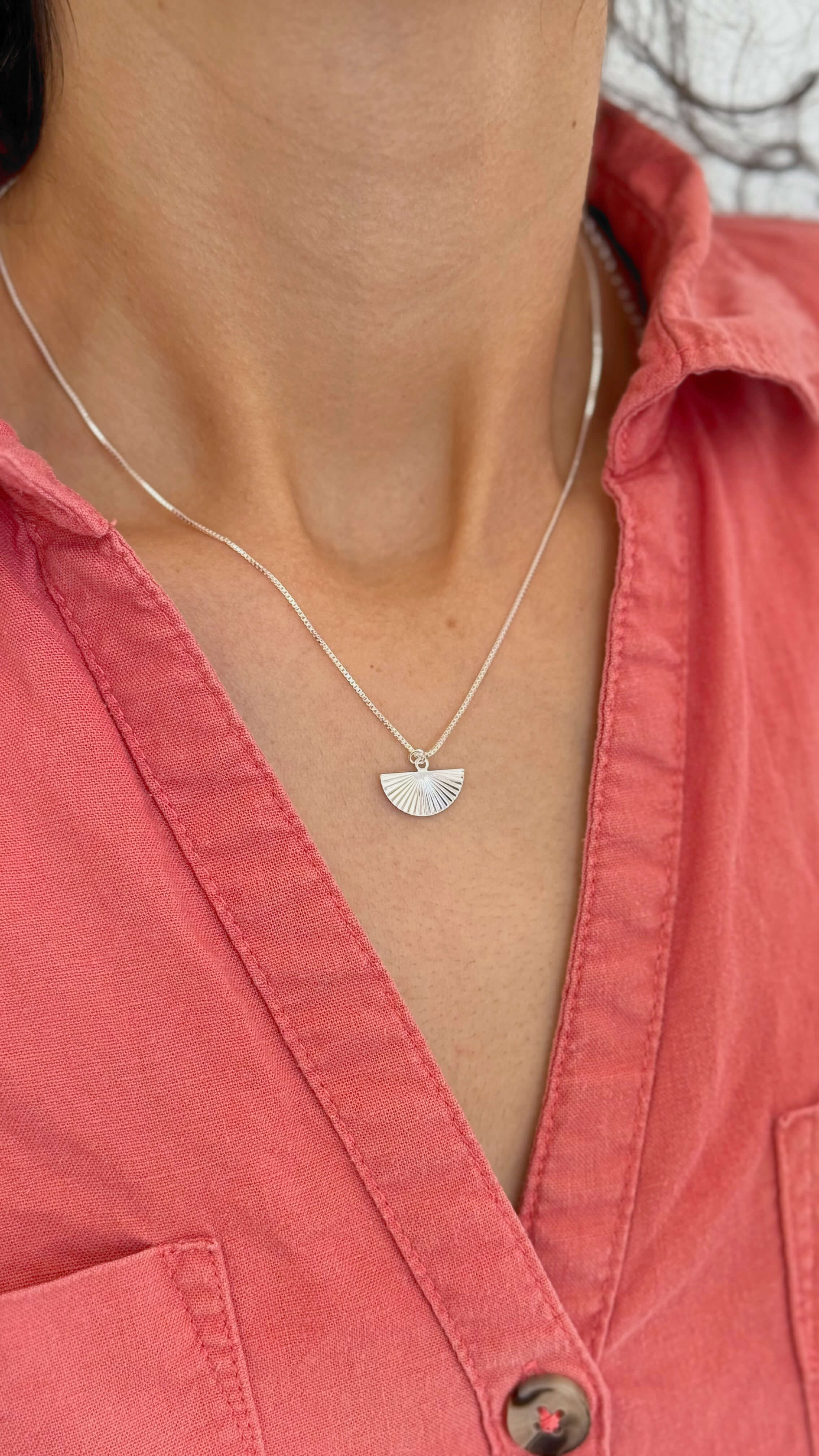 Colar Leque Prata