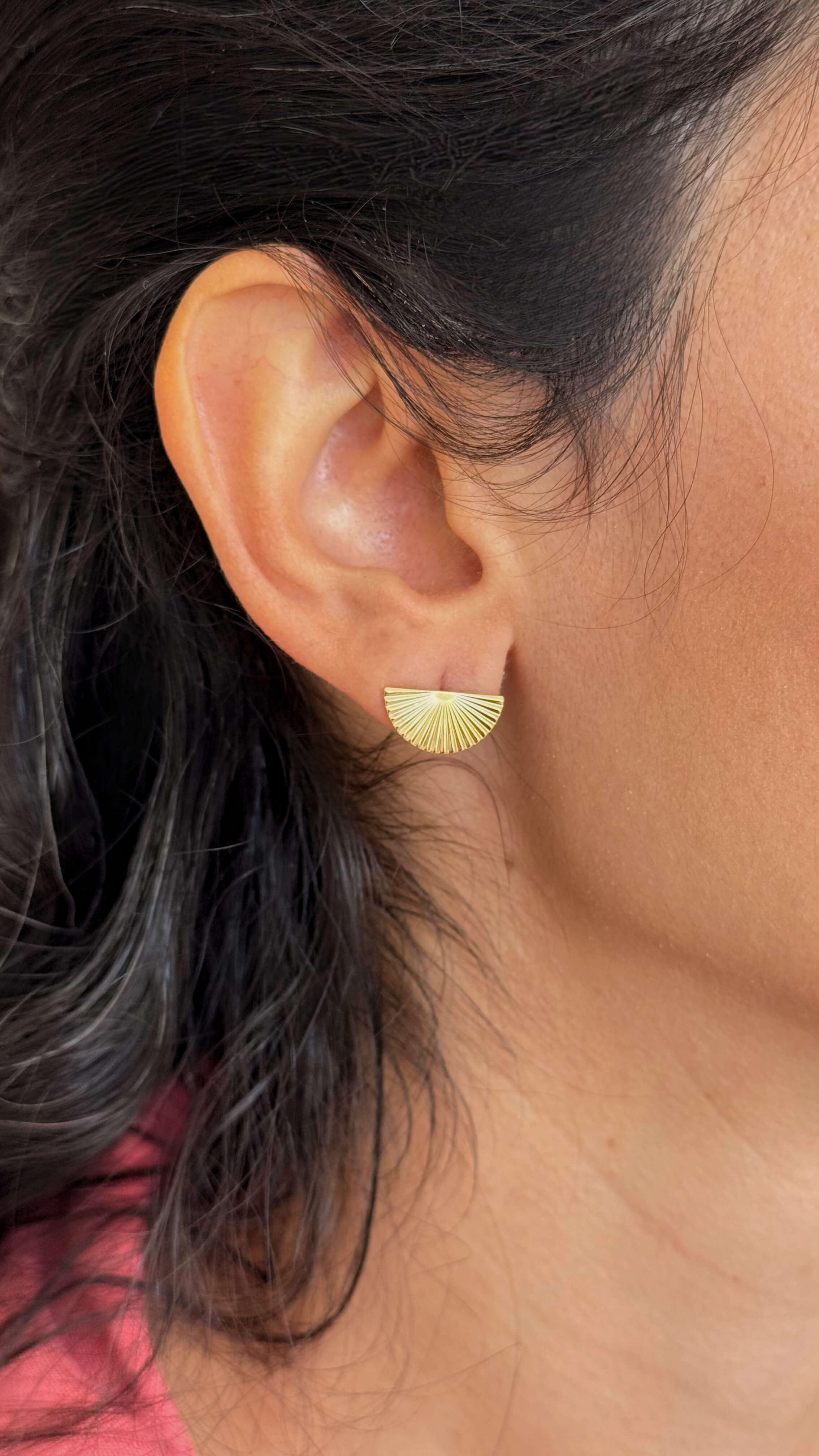 Brinco Leque Ouro