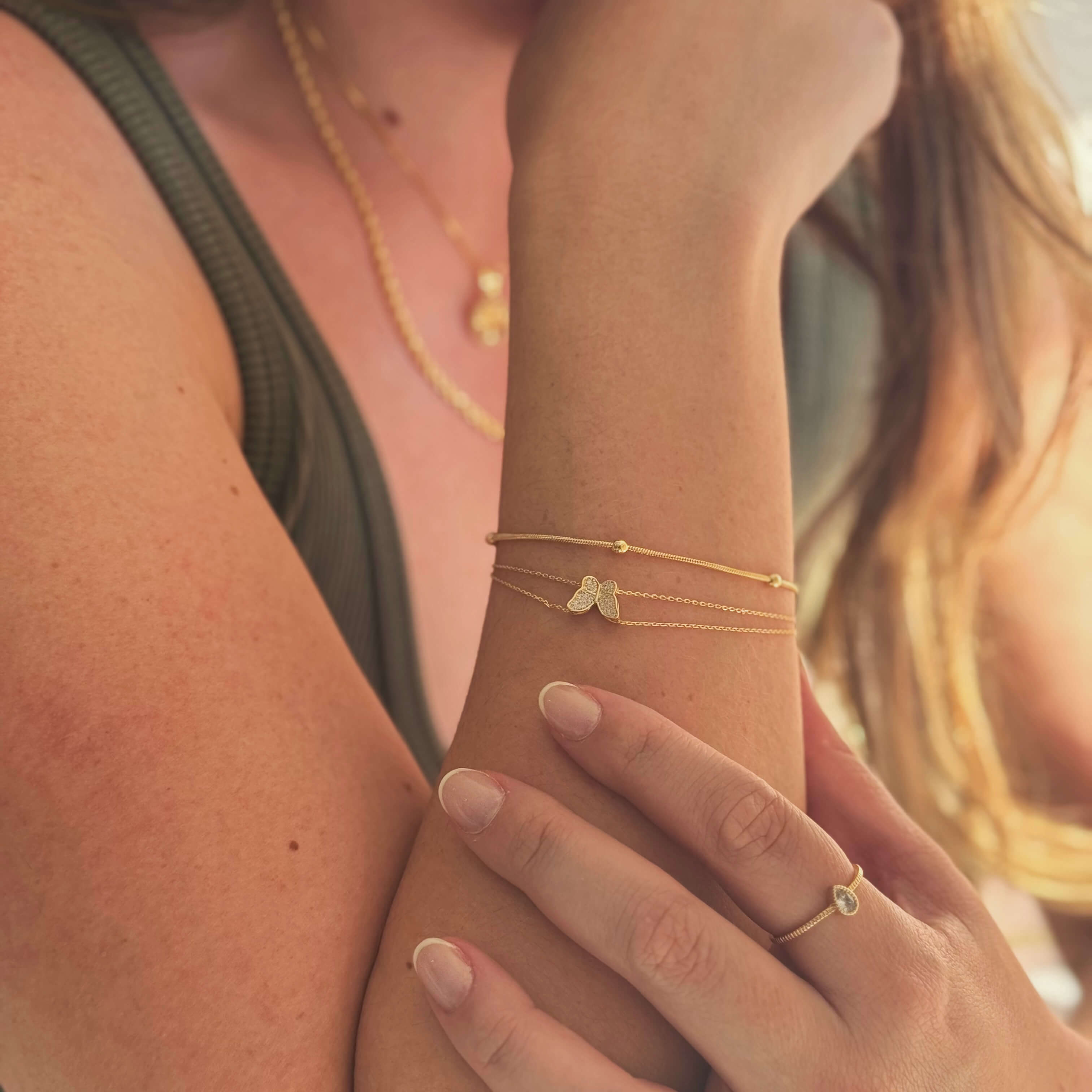 Pulseira Mini Bolinhas Ouro