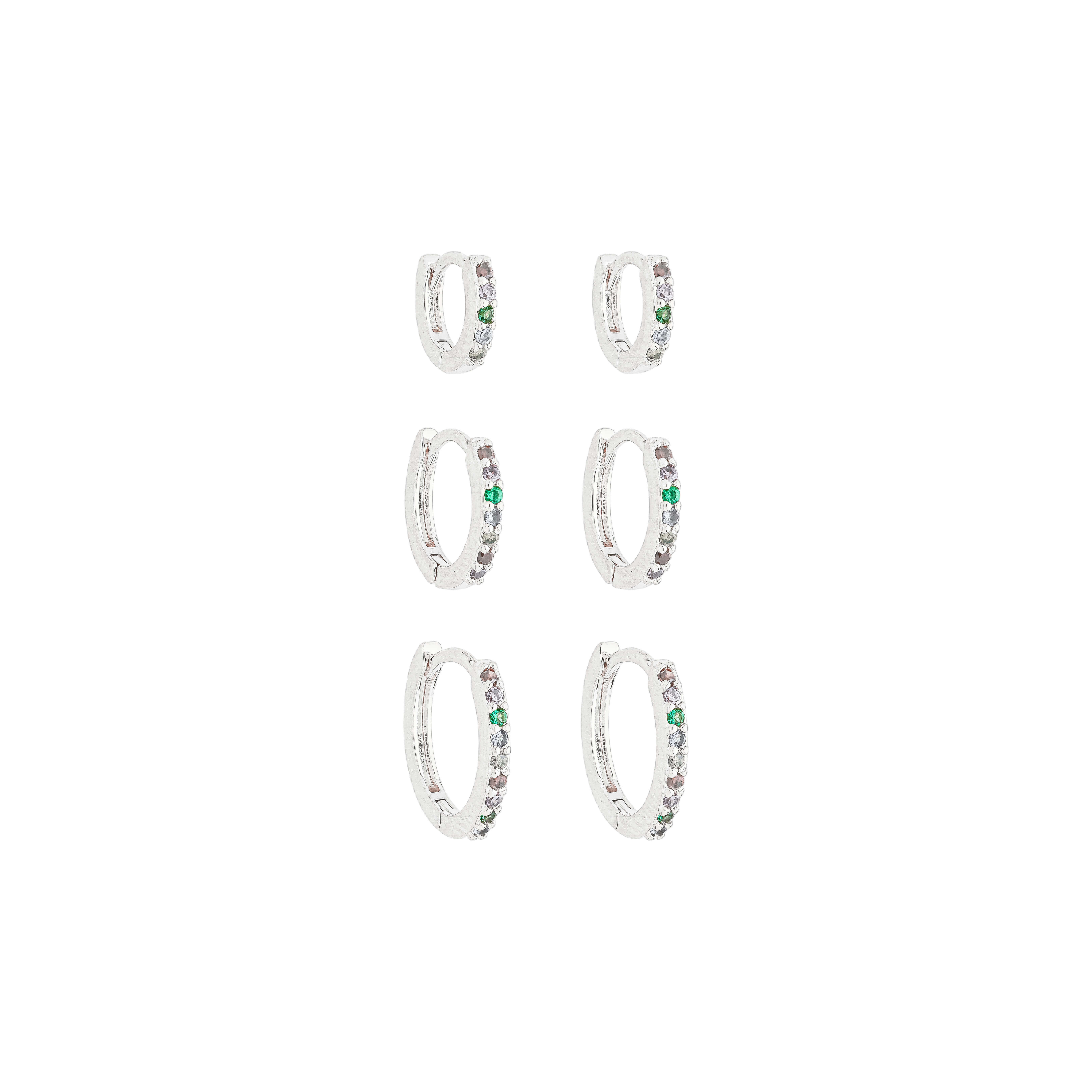 Brinco Argola G Colorida Prata