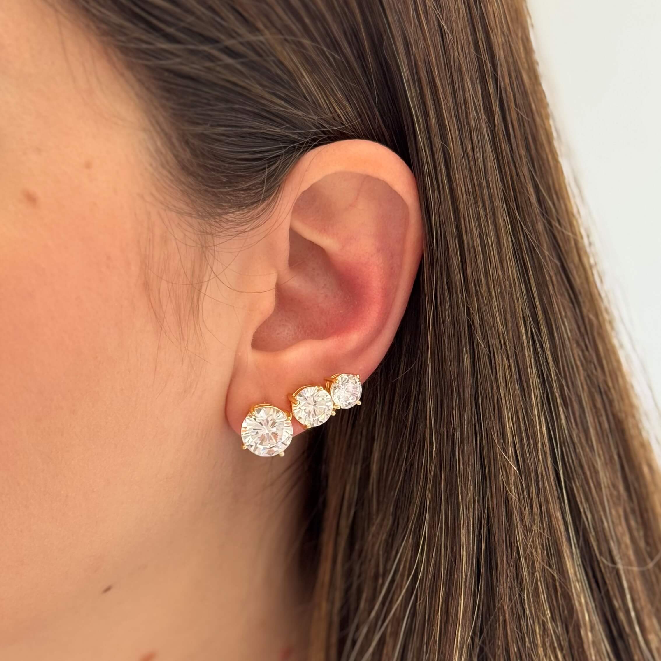 Brinco Ponto de Luz Robusto G Ouro