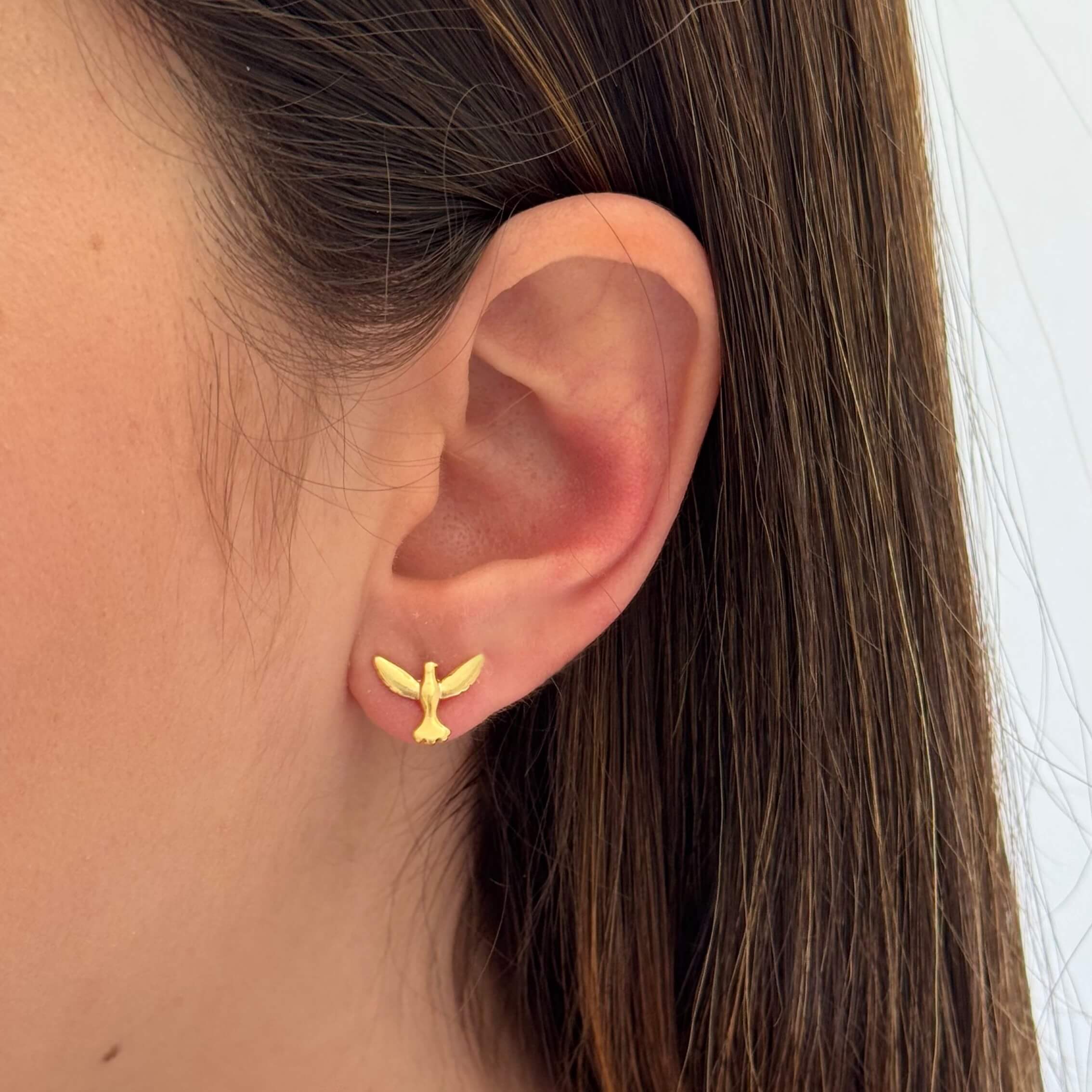 Brinco Espírito Santo Liso Ouro