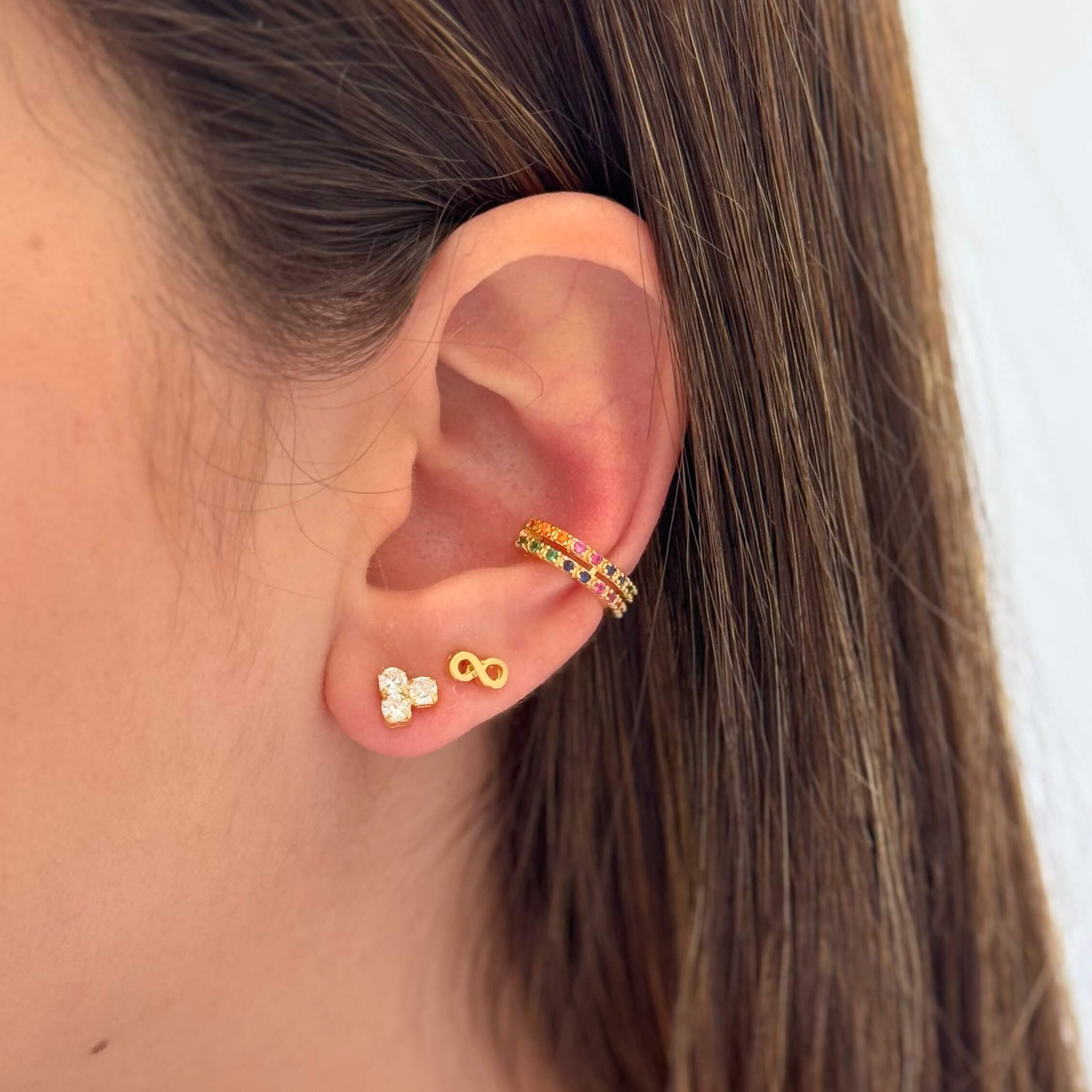 Piercing Fake Duplo Colors Ouro