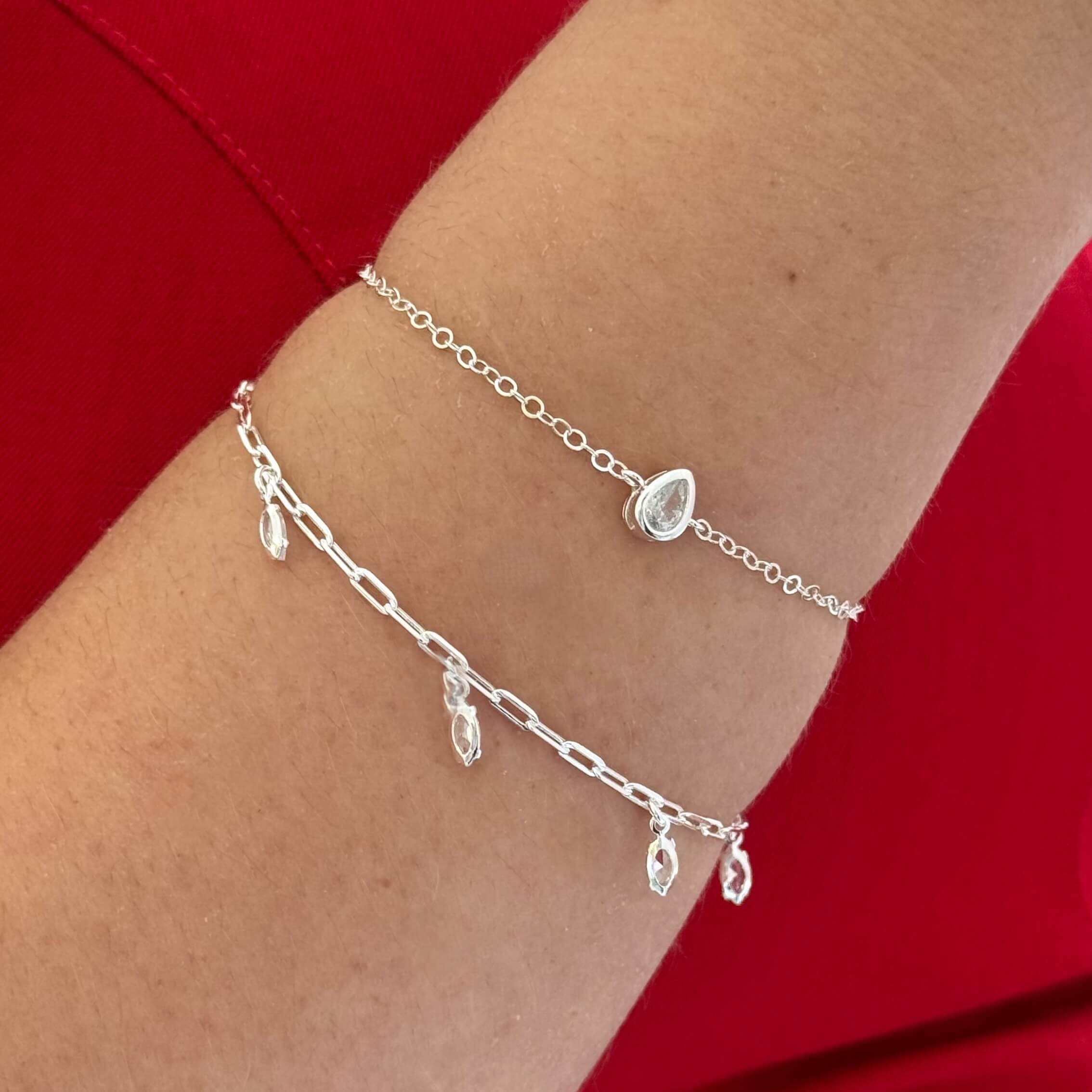 Pulseira Navetes Prata