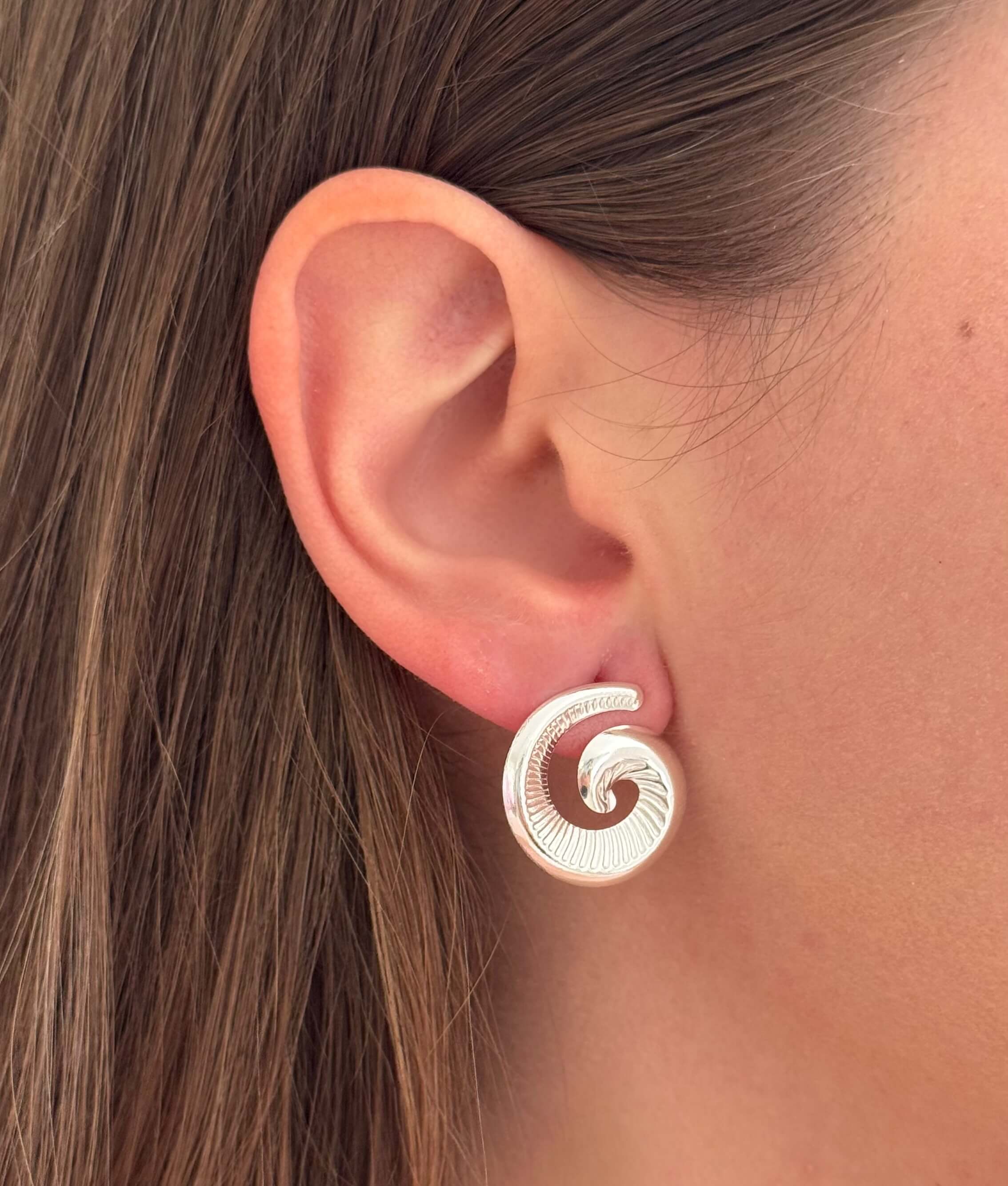 Brinco Caracol Prata