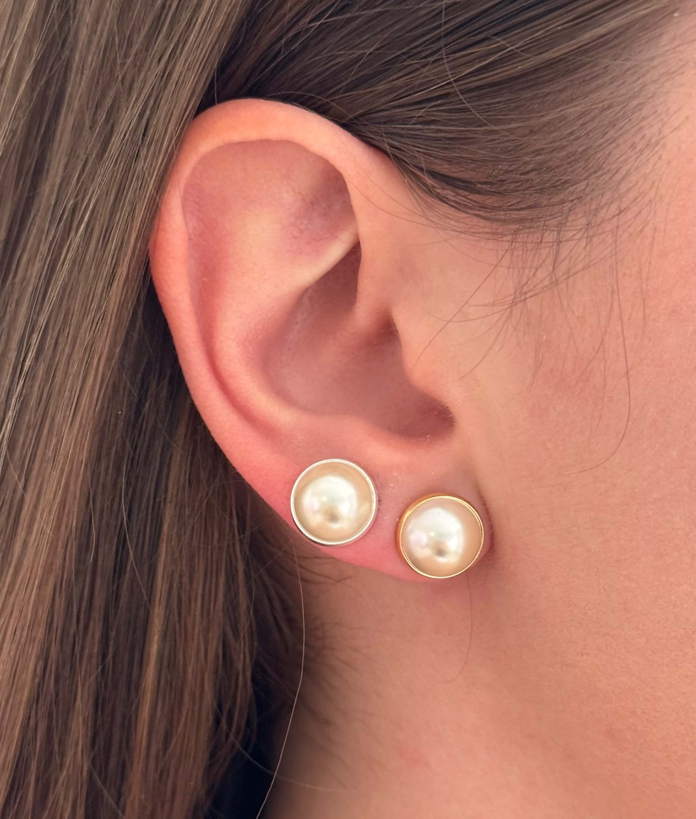 Brinco Pérola Clássica Ouro