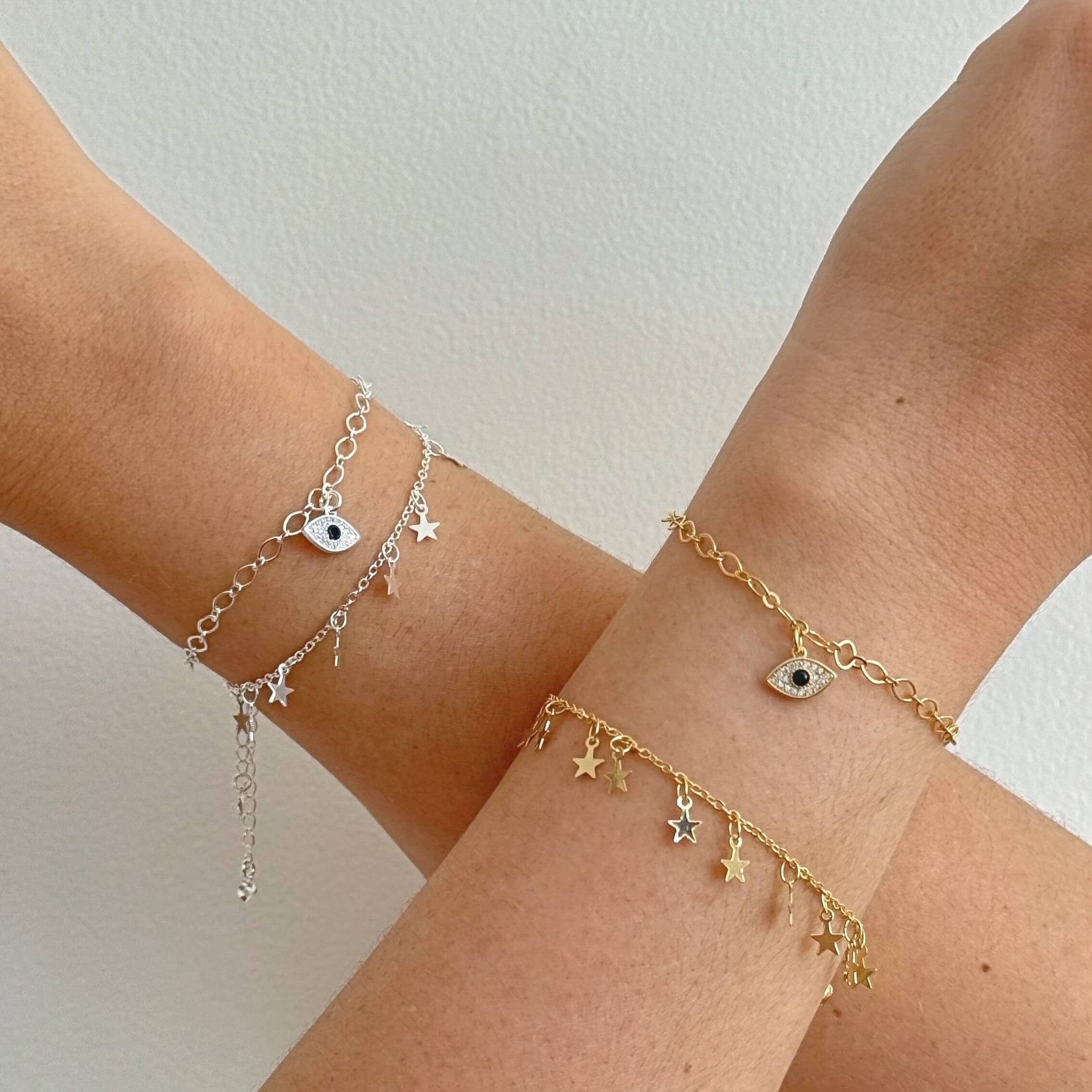 Pulseira Multi Estrelas Ouro