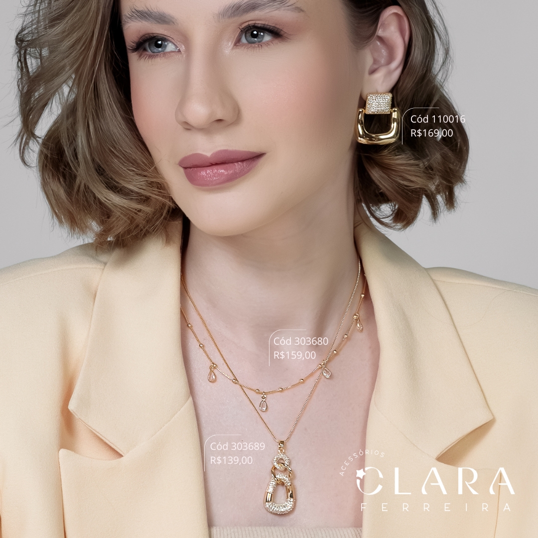 COLAR VENEZIANA C/ BOLINHAS COM 5 TIFFANYS GOTA 9MM PENDURADAS - 45CM - Dourado