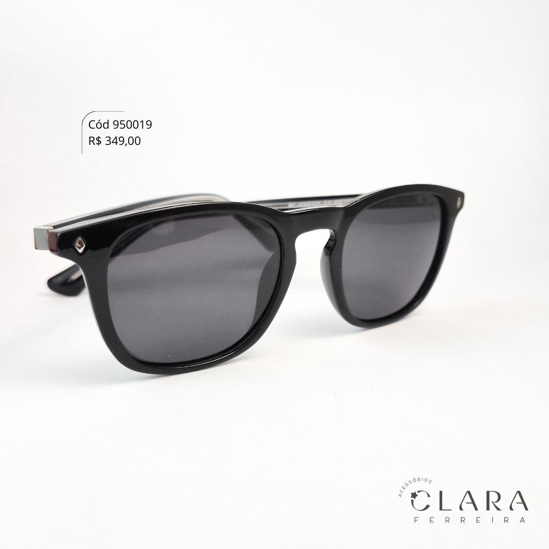 Óculos Solar WAYFARER PRETO - INSPIRAÇÃO RAY-BAN - Lente Anti-impacto Polarizada - BC-HA5101-C1