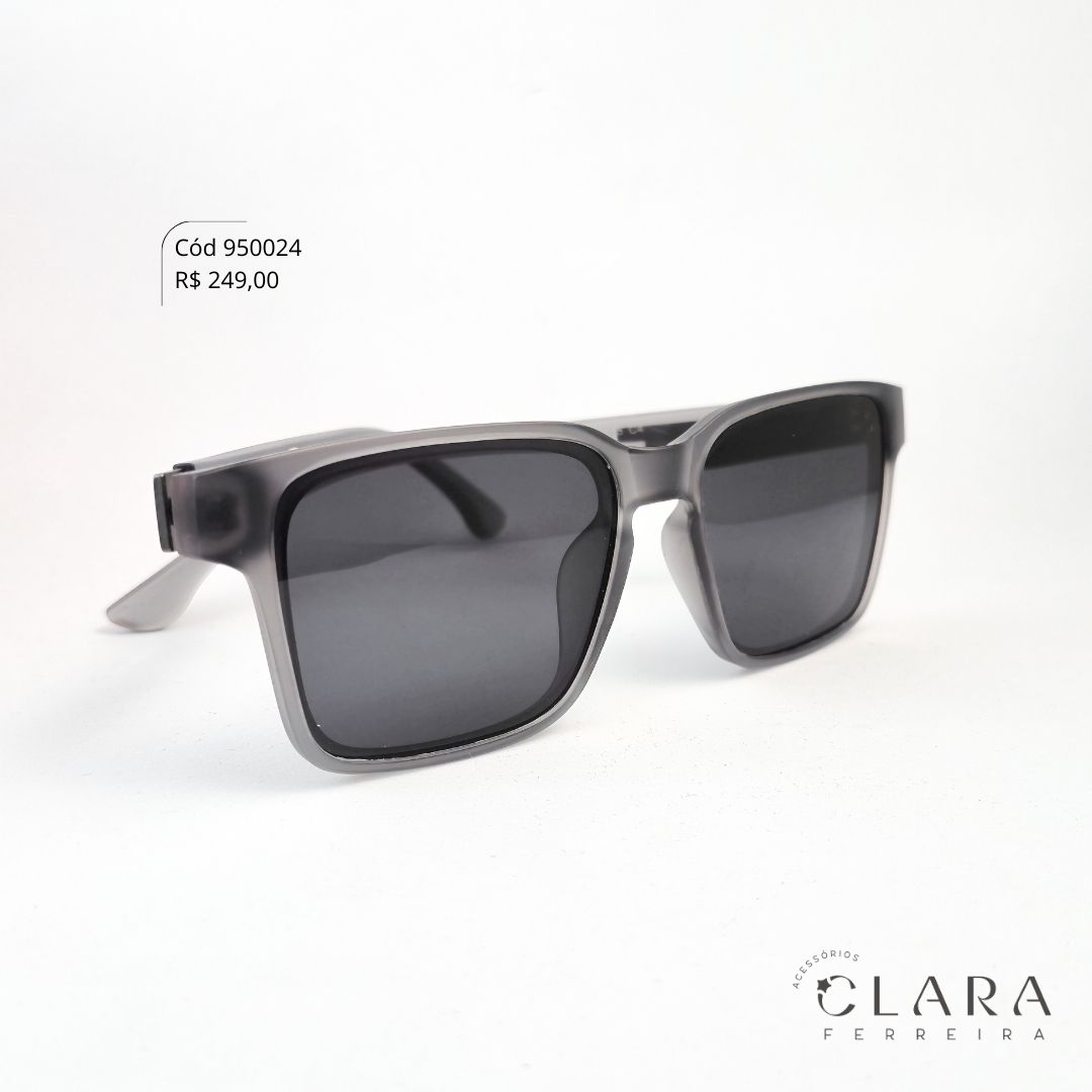 Óculos Solar QUADRADO FUMÊ - INSPIRAÇÃO RAY-BAN - Lente Anti-impacto Polarizada - BK2008-C4