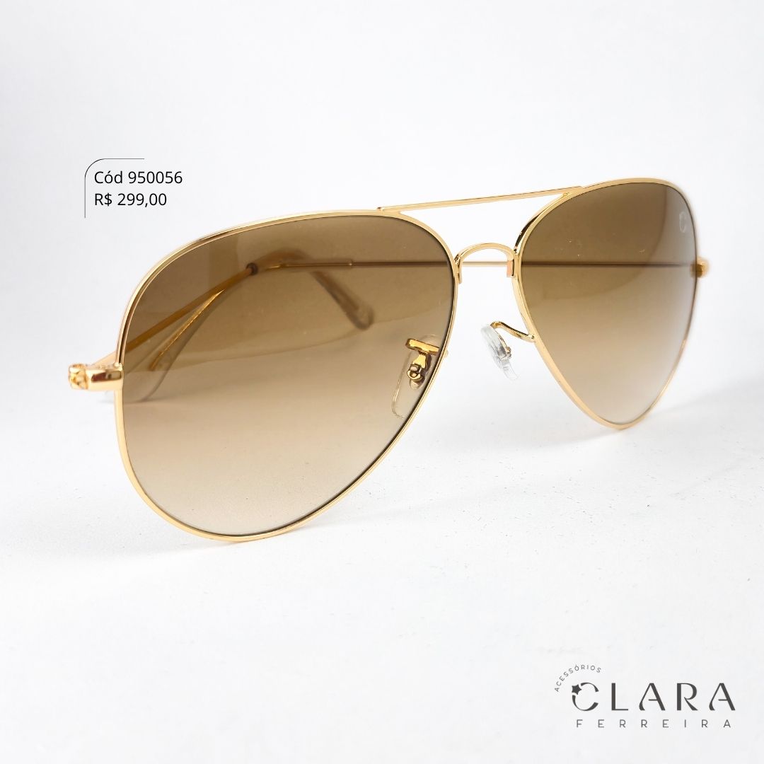Óculos Solar AVIADOR - INSPIRAÇÃO RAY-BAN - Lente Cristal - SL8393-C2