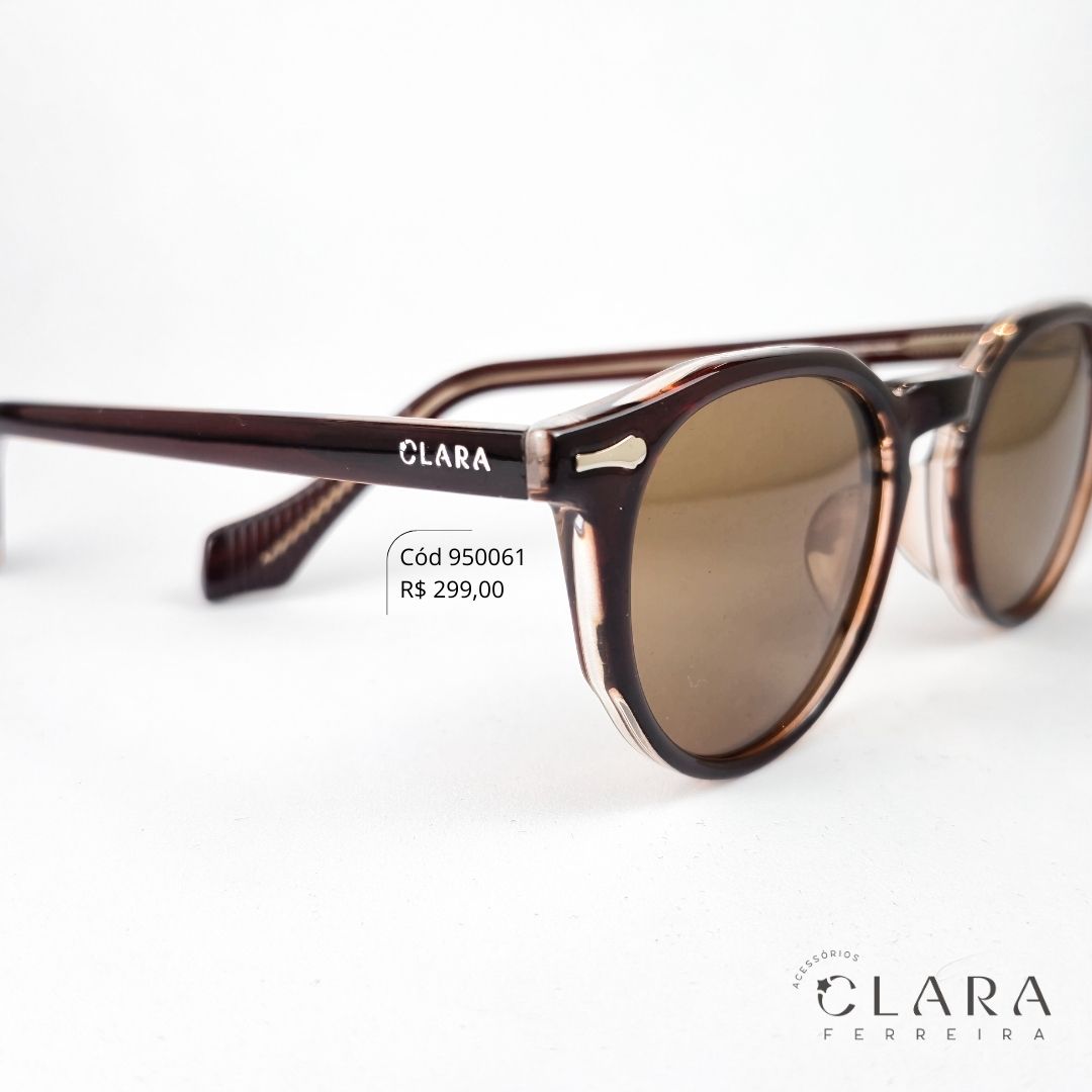 Óculos Solar WAYFARER MARROM - INSPIRAÇÃO RAY-BAN - Lente Anti-impacto Polarizada - BK1005-C8