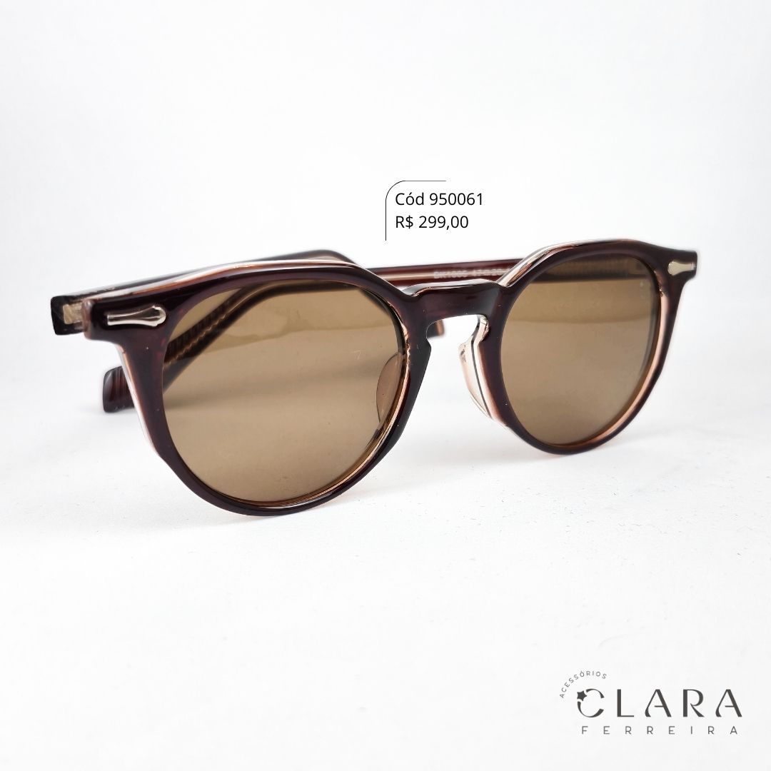 Óculos Solar WAYFARER MARROM - INSPIRAÇÃO RAY-BAN - Lente Anti-impacto Polarizada - BK1005-C8