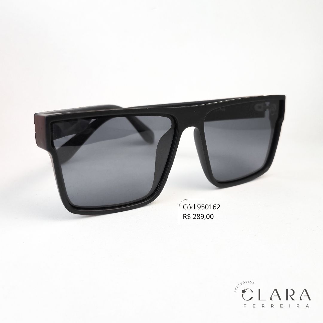 Óculos Solar MASCULINO QUADRADO PRETO - INSPIRAÇÃO RAY-BAN - Lente Anti-impacto Polarizada - NV90246-1