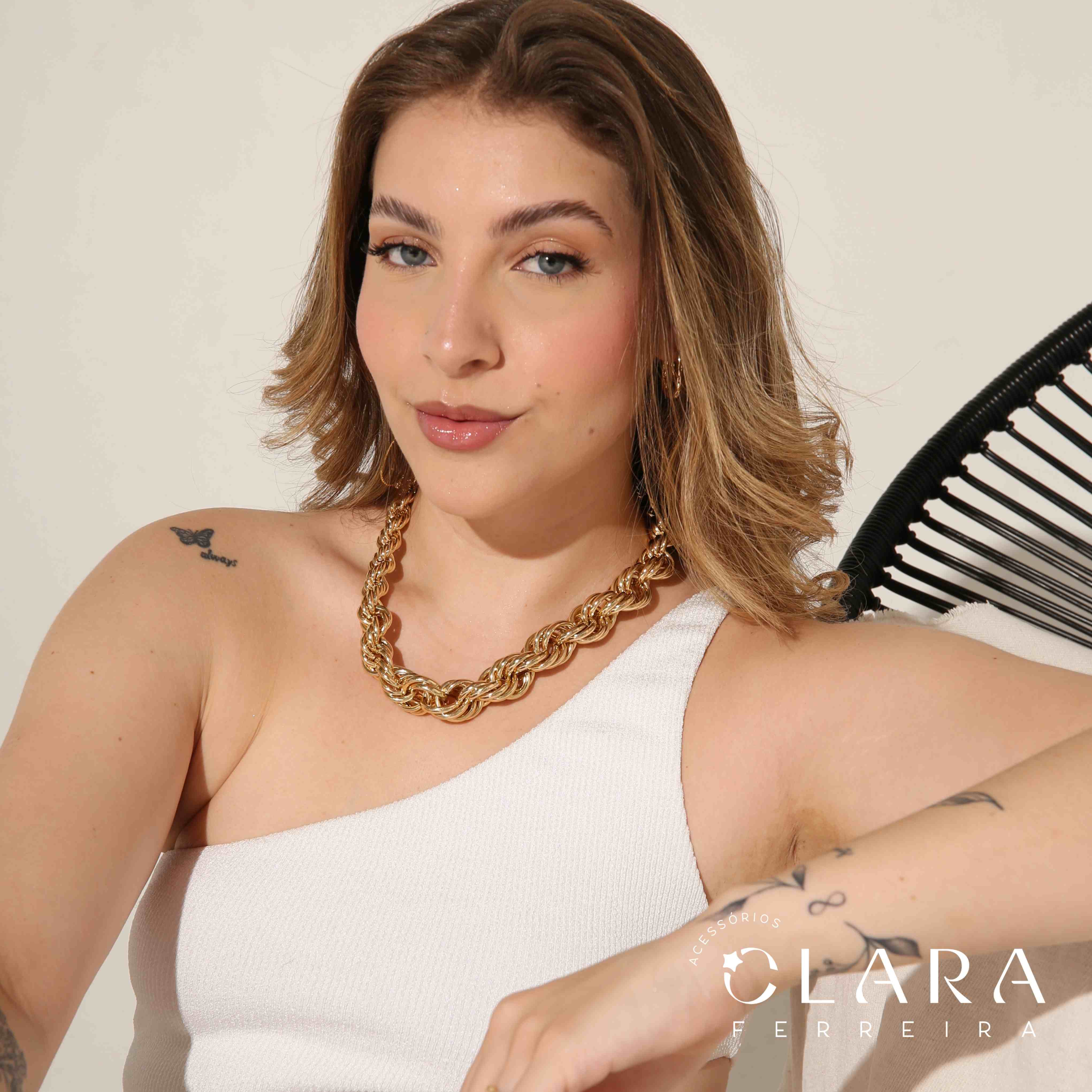 COLAR CHOKER MAX CORDÃO BAIANO  - 20MM - 40CM -