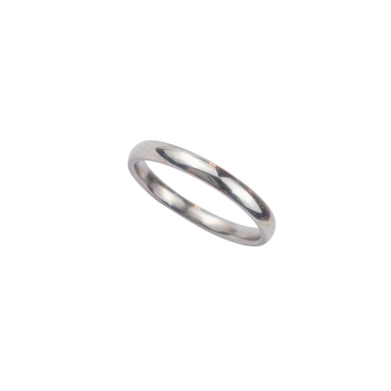 ANEL ALIANÇA AÇO INOX ANATÔMICA ABAULADA 3MM - Número 18/19