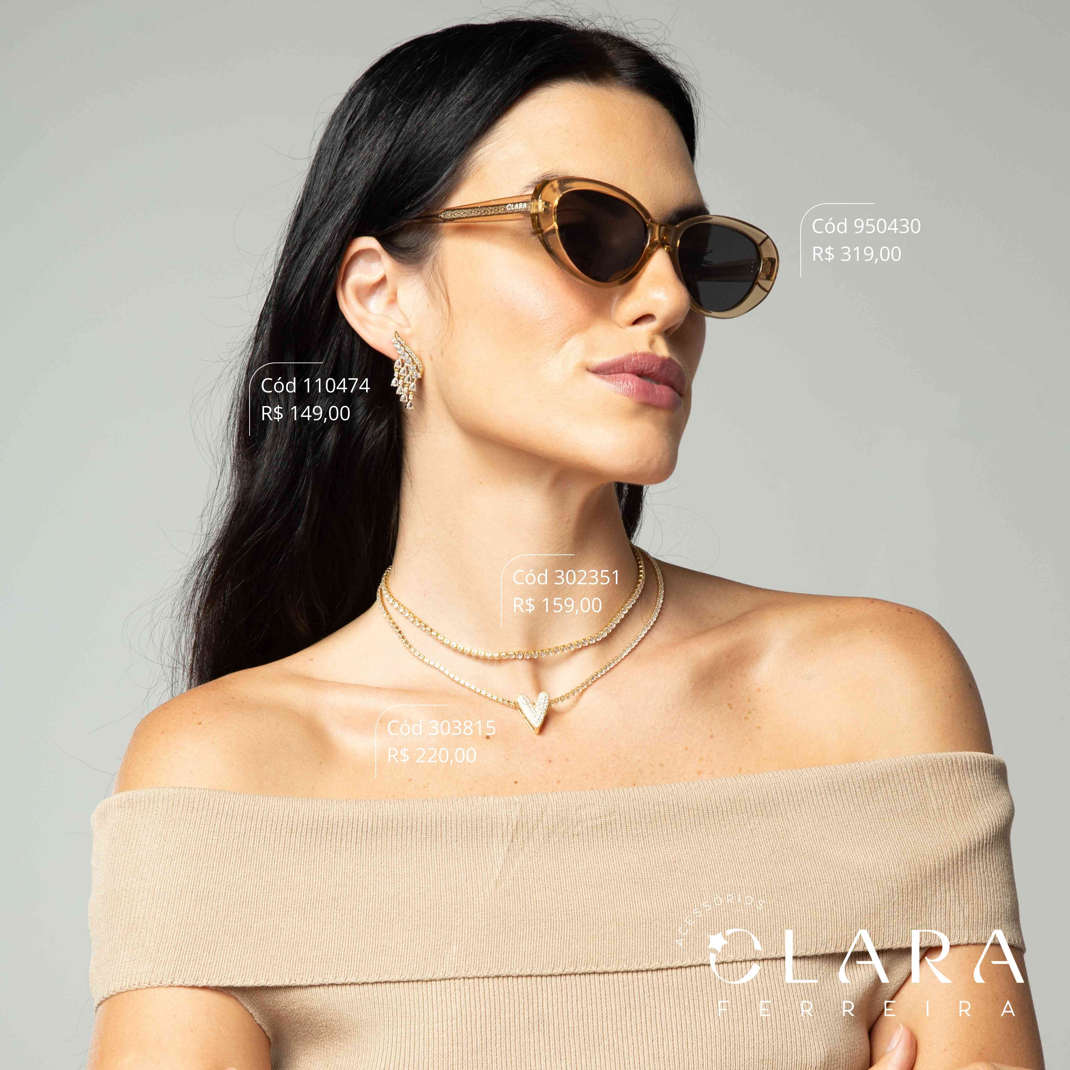 ANEL 2 FIOS: 1 FIO C/ 3 FILEIRAS MICROZIRCÔNIAS E 1 LISO C/ 1 CHUVEIRINHO CORAÇÃO MICROZIRCÔNIAS 10MM PENDURADO - EDIÇÃO LIMITADA - DOURADO - Dourado