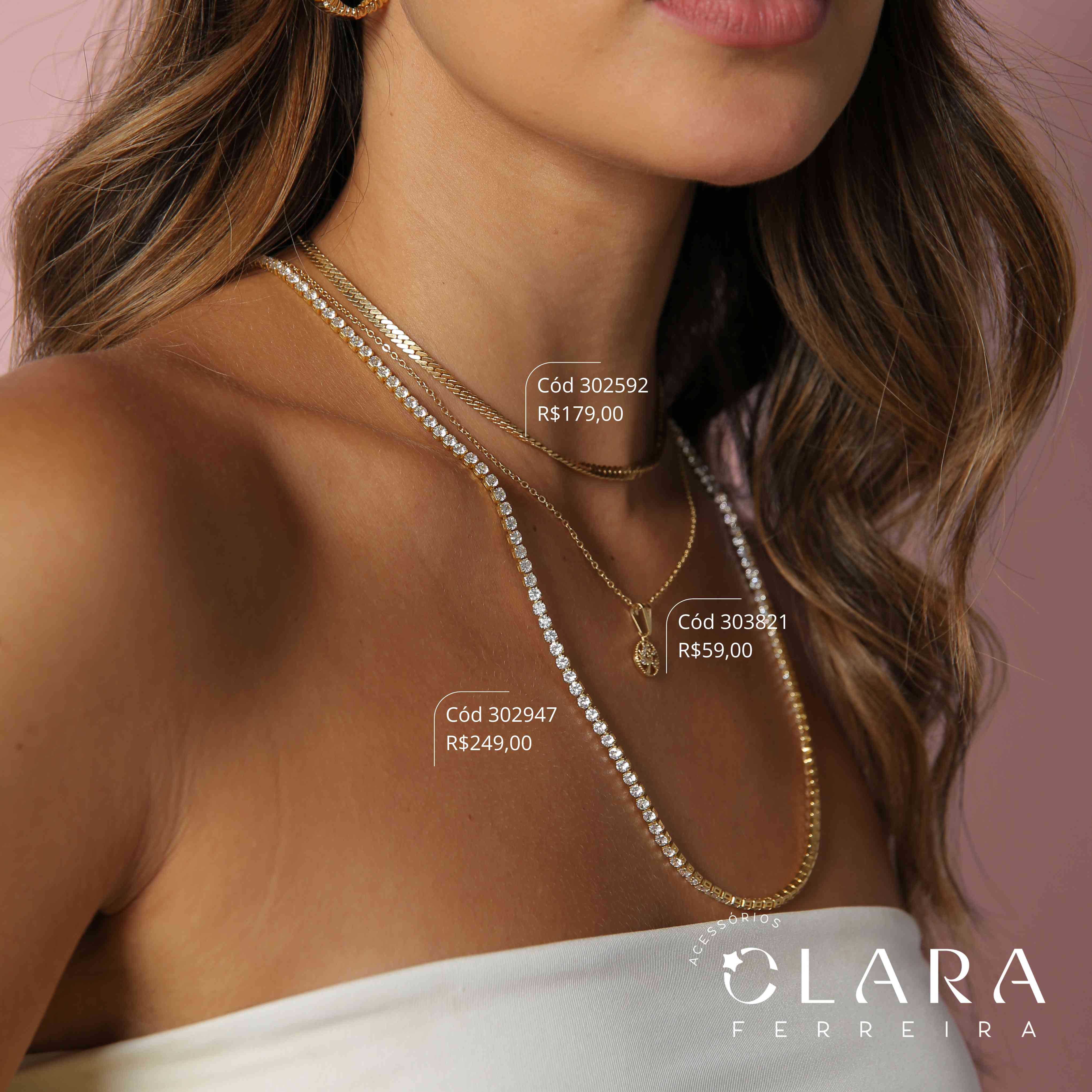 COLAR ELOS C/ MANDALA ÁRVORE DA VIDA MICROZIRCÔNIAS VAZADA - 11MM - 45CM - Dourado