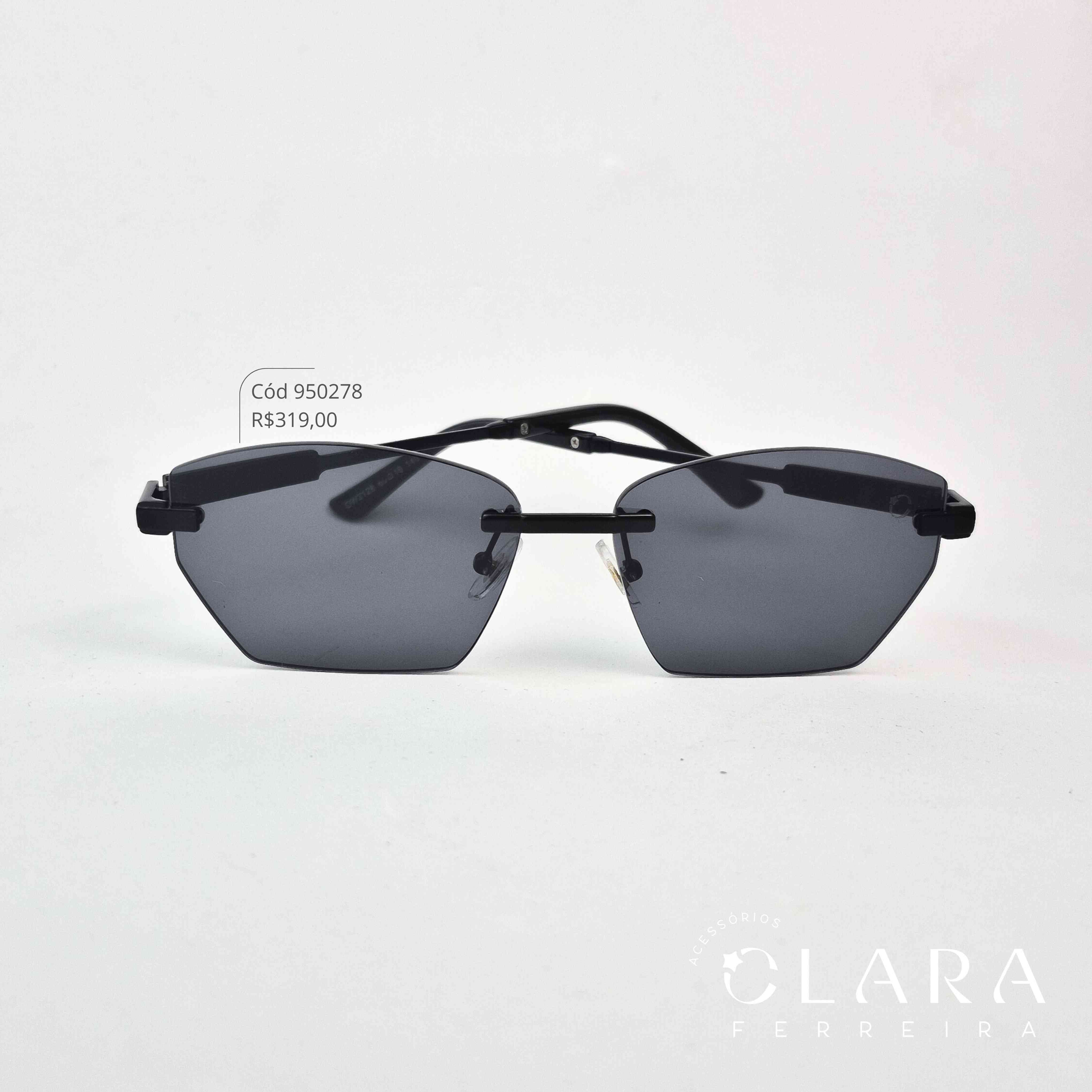 Óculos Solar RETRO PRETO - INSPIRAÇÃO CHANEL - Lente Resina - OW3128