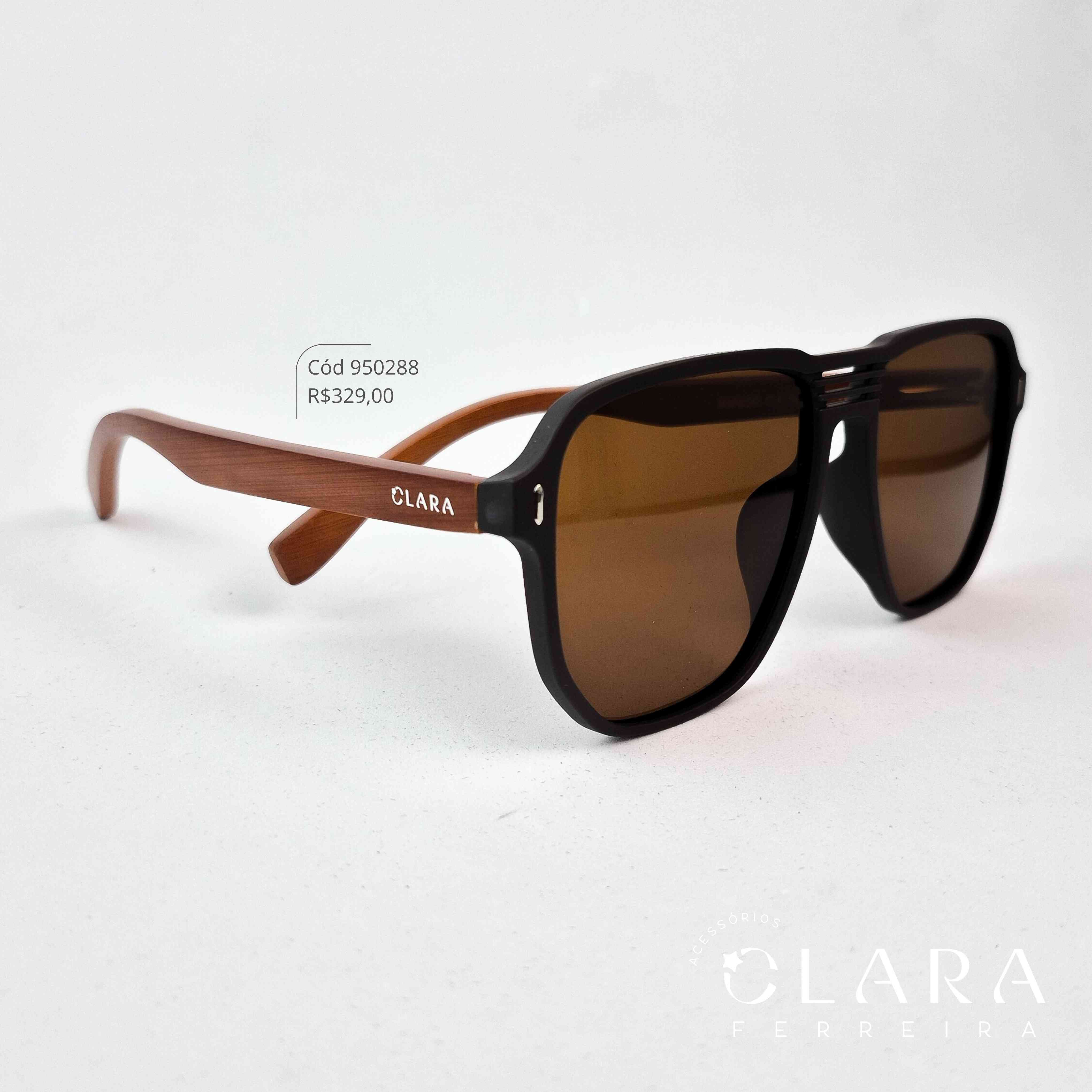 Óculos Solar AVIADOR MARROM - INSPIRAÇÃO RAY-BAN - Lente  - RM408-C5