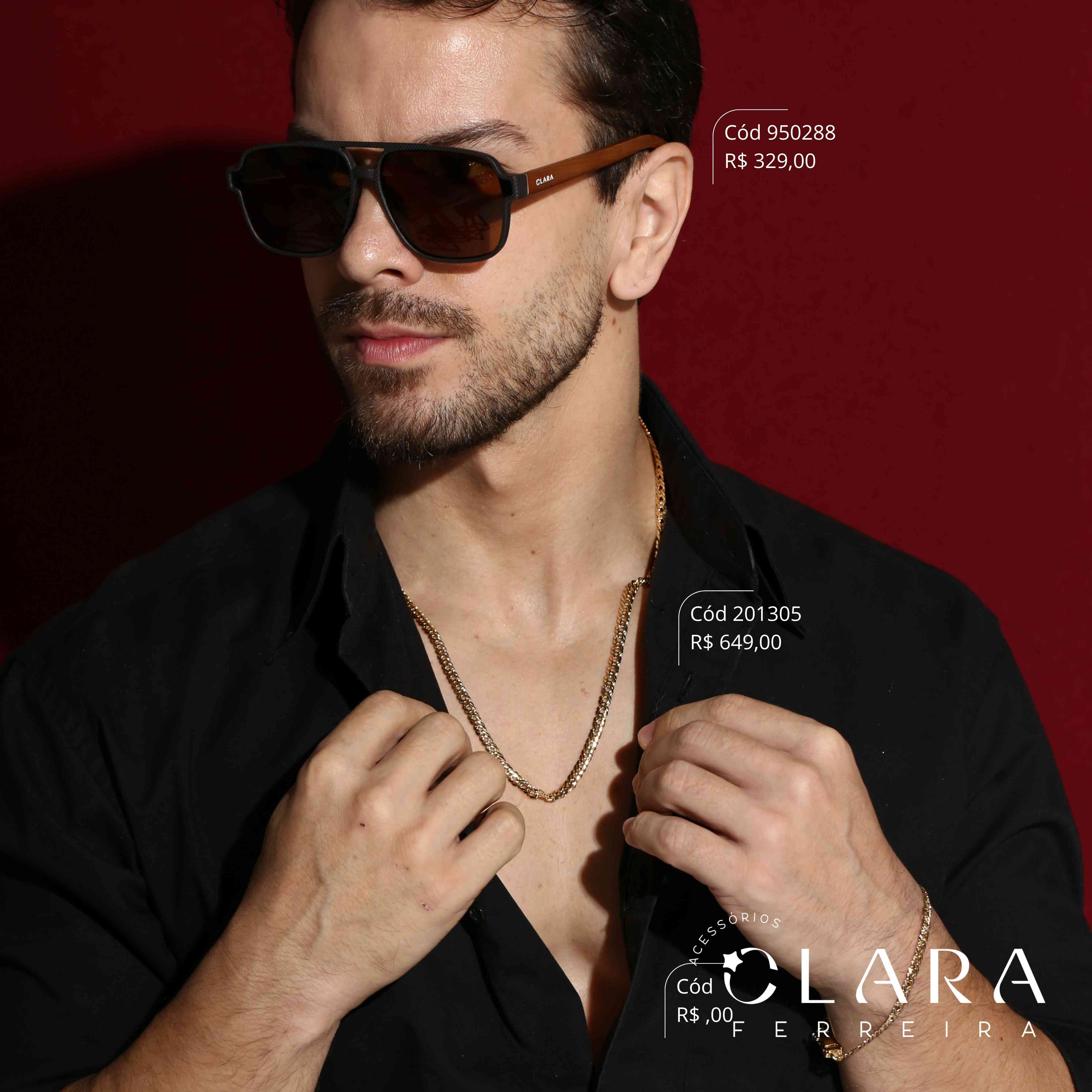 Óculos Solar AVIADOR MARROM - INSPIRAÇÃO RAY-BAN - Lente  - RM408-C5